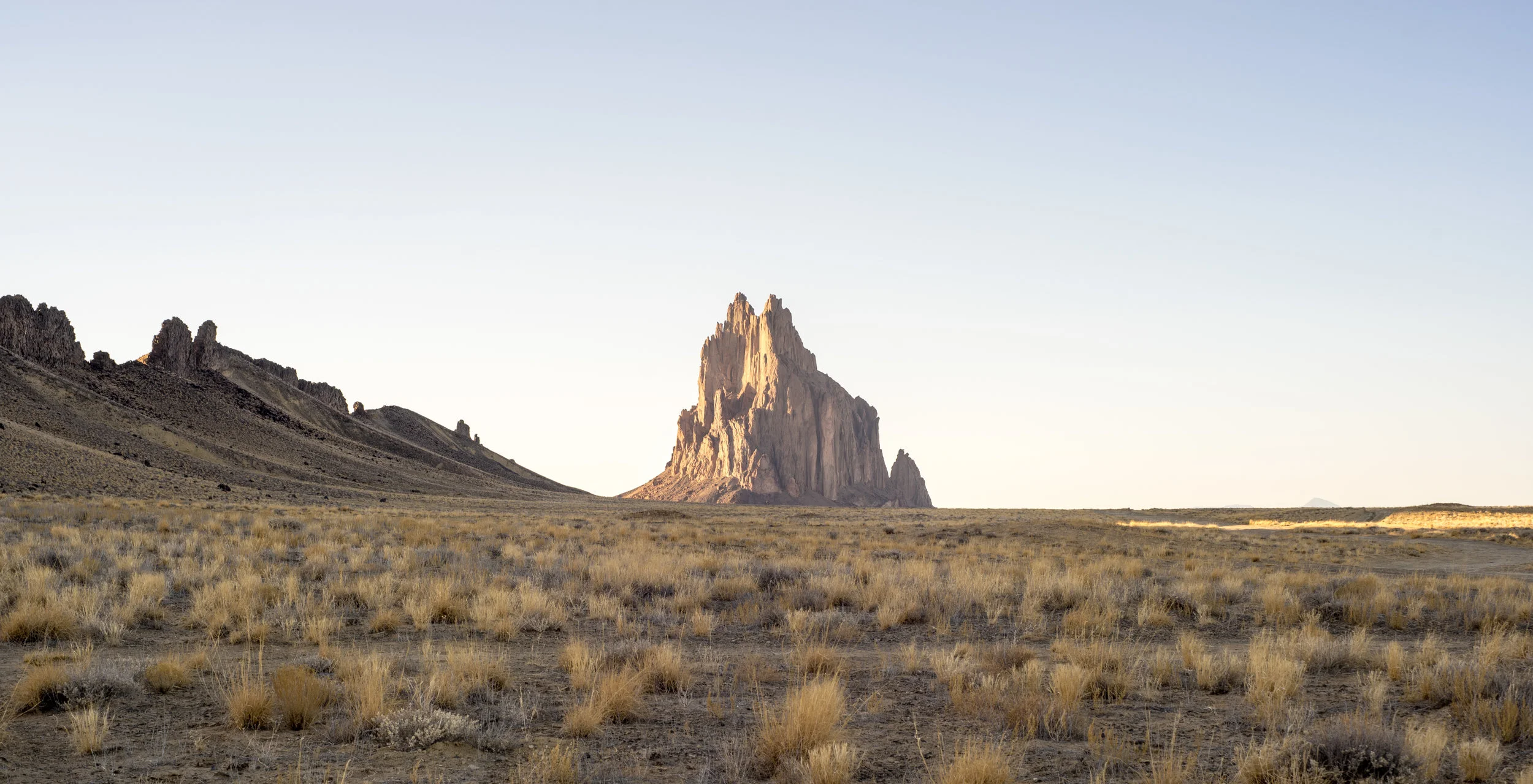 Stunning beauty of Shiprock from a little over 2 miles away. The decision to watch the sunset from a ridge overlooking the monolith was the best decision we made for that trip. 