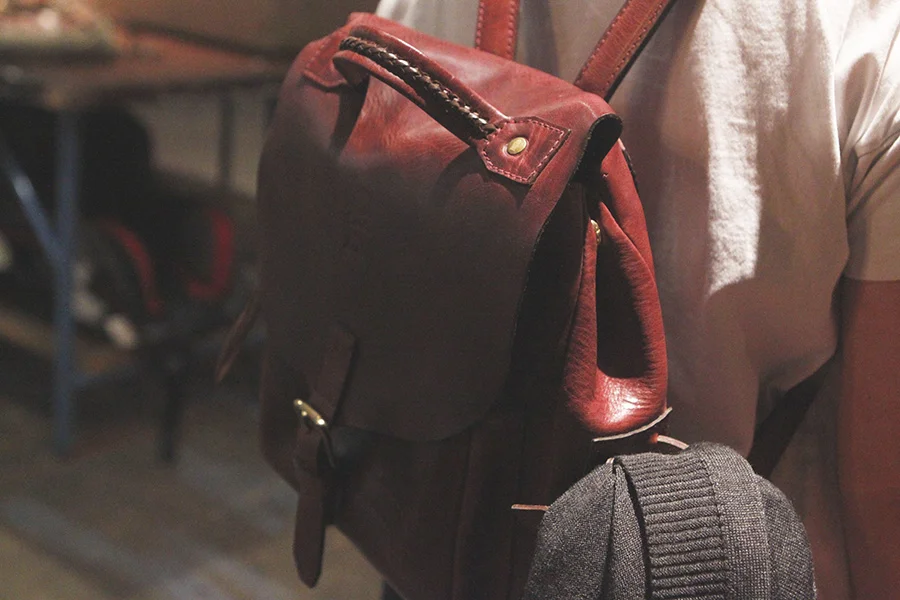 Allyson backpack in cognac & a bad photo job by me. =)