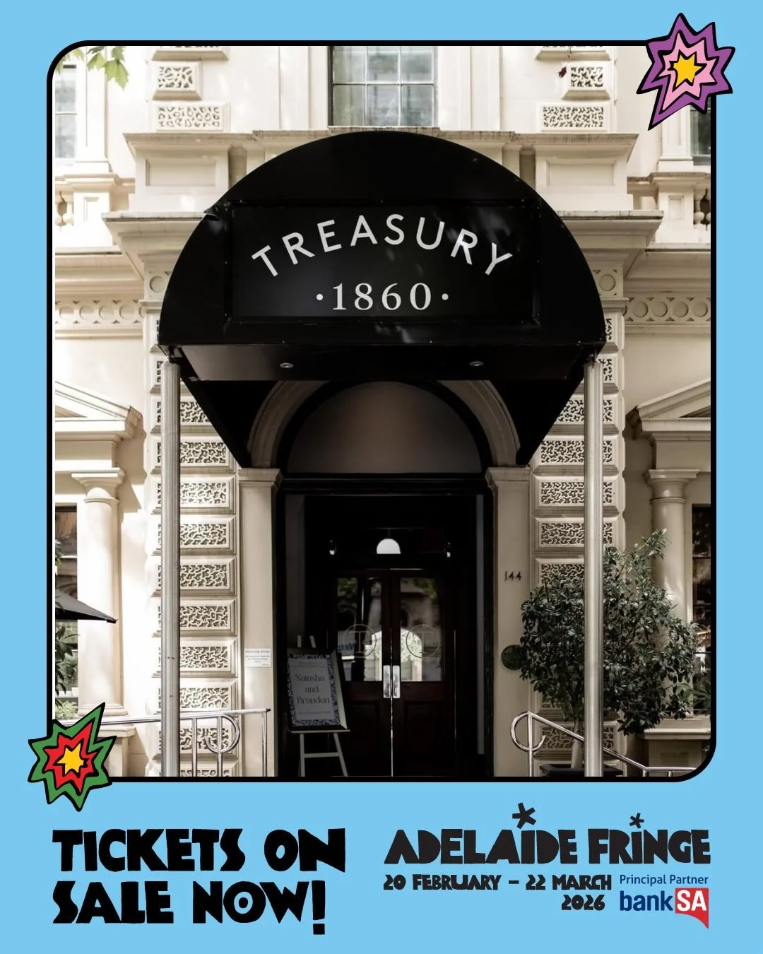 What&rsquo;s on at Treasury 1860 for the Adelaide Fringe?
2026 will see not just the return of some classic Treasury crowd favourites but also two amazing new production&rsquo;s to indulge in!

Feast of Words is a new show created by @caseyjayandrews