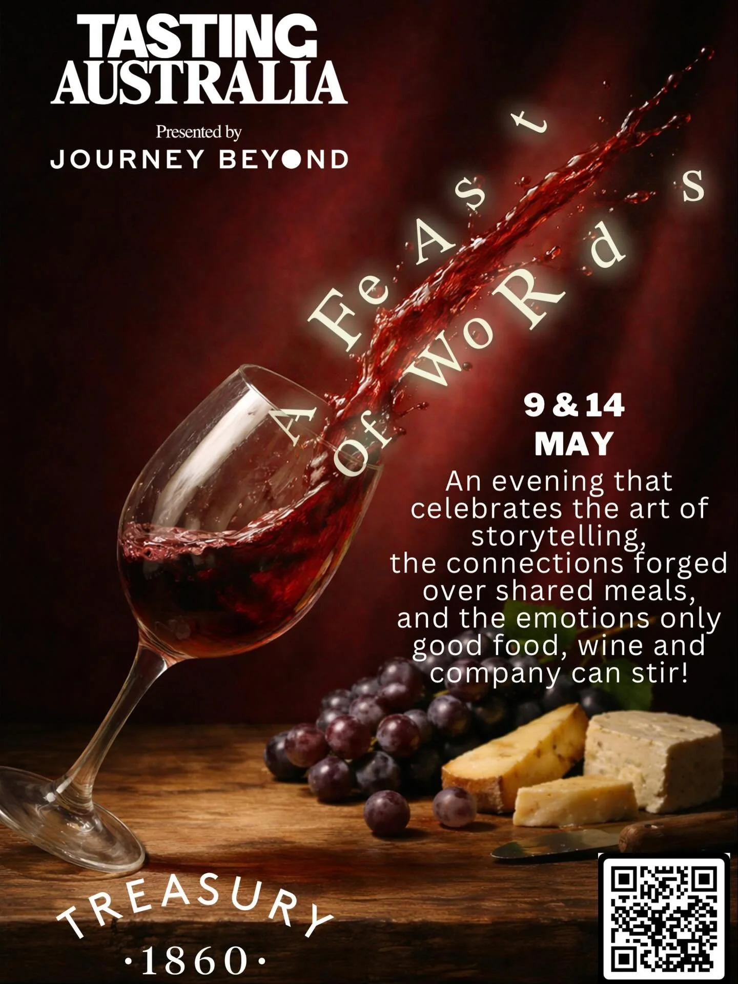 Join us for a night that celebrates the art of storytelling &mdash; a feast for the senses and the soul.

Gather around the table for live words, remarkable stories, wonderful company, beautiful food, and exceptional wine. Set within the stunning sur