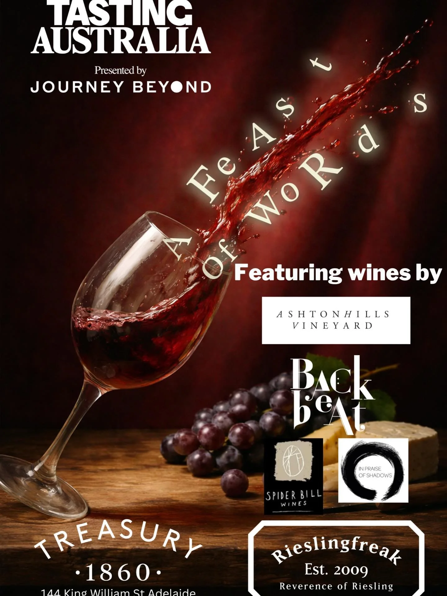 Just 9 days until @tastingaustralia  Feast of Words! Tickets through Tasting Australia website 

Gather around the table for live words, remarkable stories, wonderful company, beautiful food, and exceptional wine. Set within the stunning surrounds of