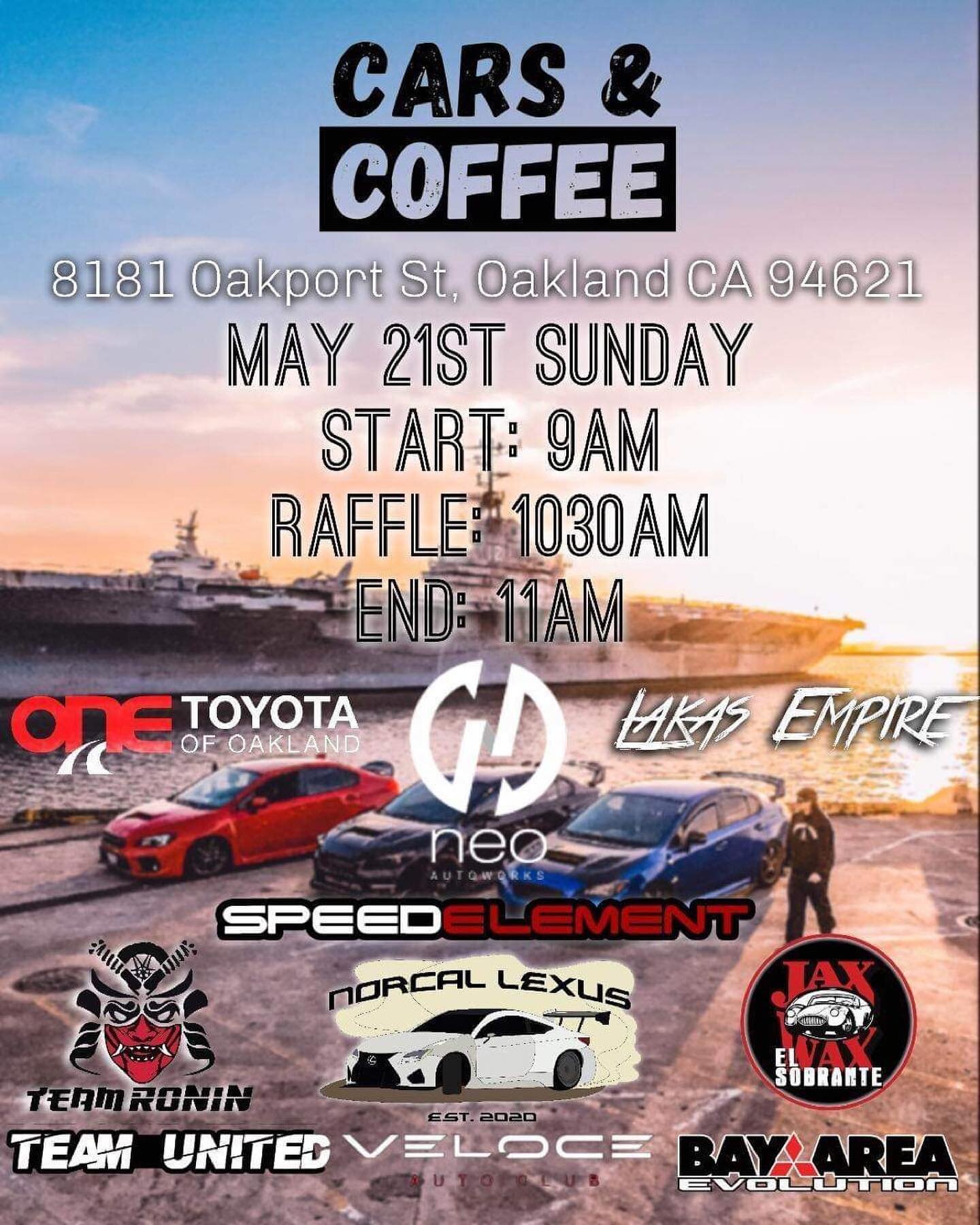 Come thru to cars and coffee with us!
.
.
.
#speedsf #speedsftrackevents #speedelement #carsandcoffee #bayarea #bayareacars