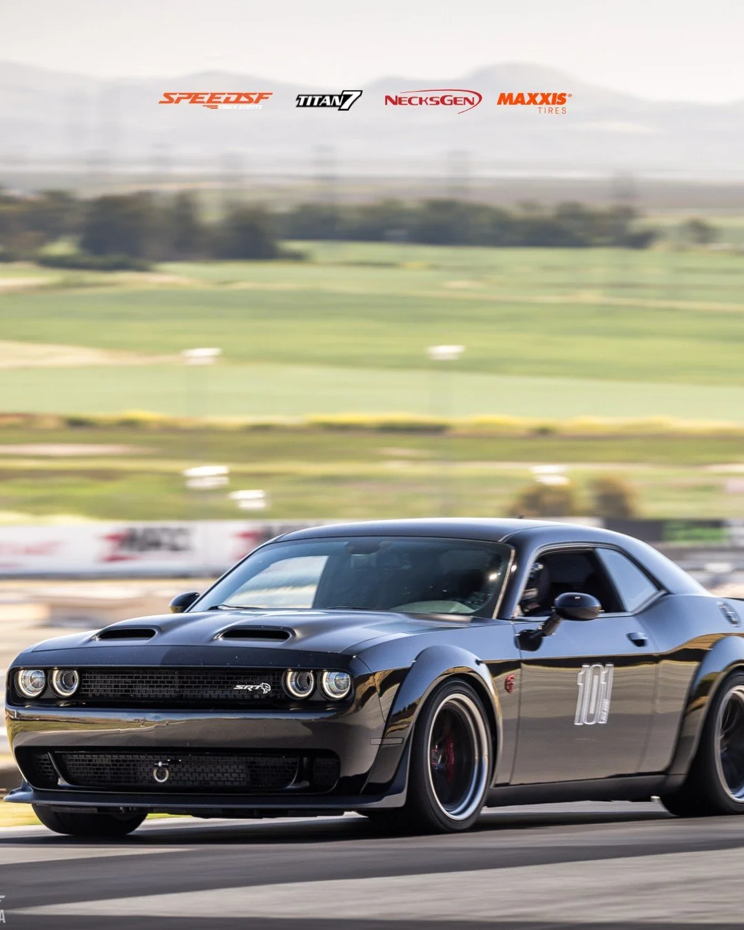 American Muscle at Sonoma
Camaro, Mustang, Challenger&mdash;domestic V8s ripping through wine country. Torque meets apex at Sonoma Raceway.
📍 @racesonoma 
📸: @purposebuilt_trevor
Partners: @titan7wheels @maxxistires @necksgen
#speedSF #titan7 #maxx