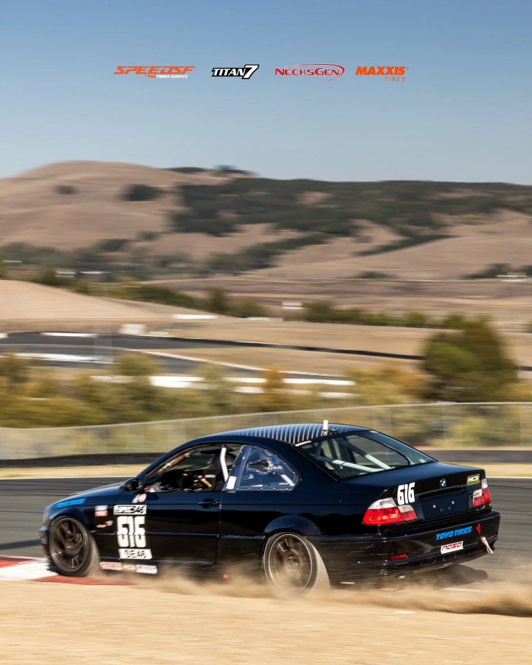 What configuration &mdash; and which turn &mdash; do you think is the most challenging at Sonoma Raceway? Let's hear it in the comment section. 

📍 @racesonoma 
📸: @purposebuilt_trevor
Partners: @titan7wheels @maxxistires @necksgen
#speedSF #titan7