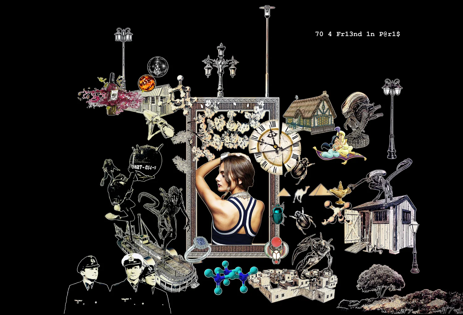 70 4 FR13ND 1N P@R1$ — Pimp Fashion collage