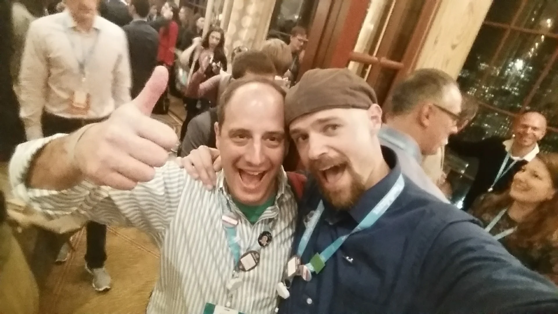 Michael and Justin hamming it up for the camera!
