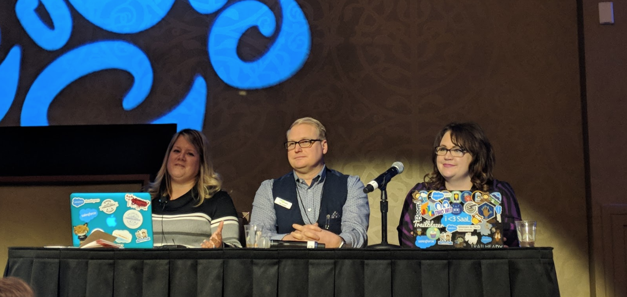Angela, Tim, and Amy on the Allies Panel!