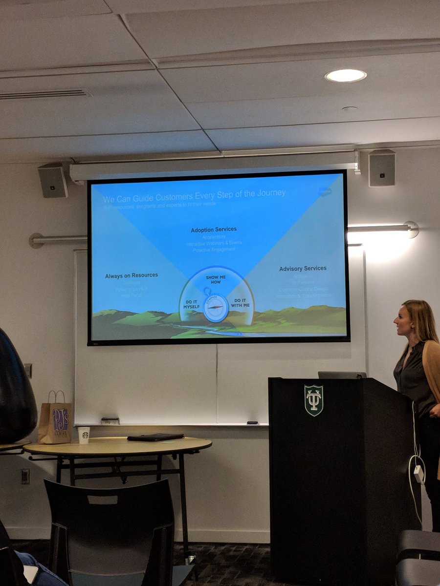 Kristin Kwasnik, Manager of Customer Success at Salesforce.org presenting on the spectrum of success. 