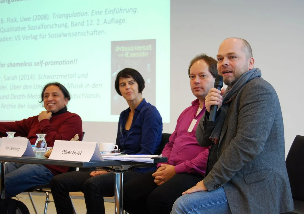 Panel with Julio Mendívil, Ilka Siedenburg, Jan Hemming and Oliver Seibt