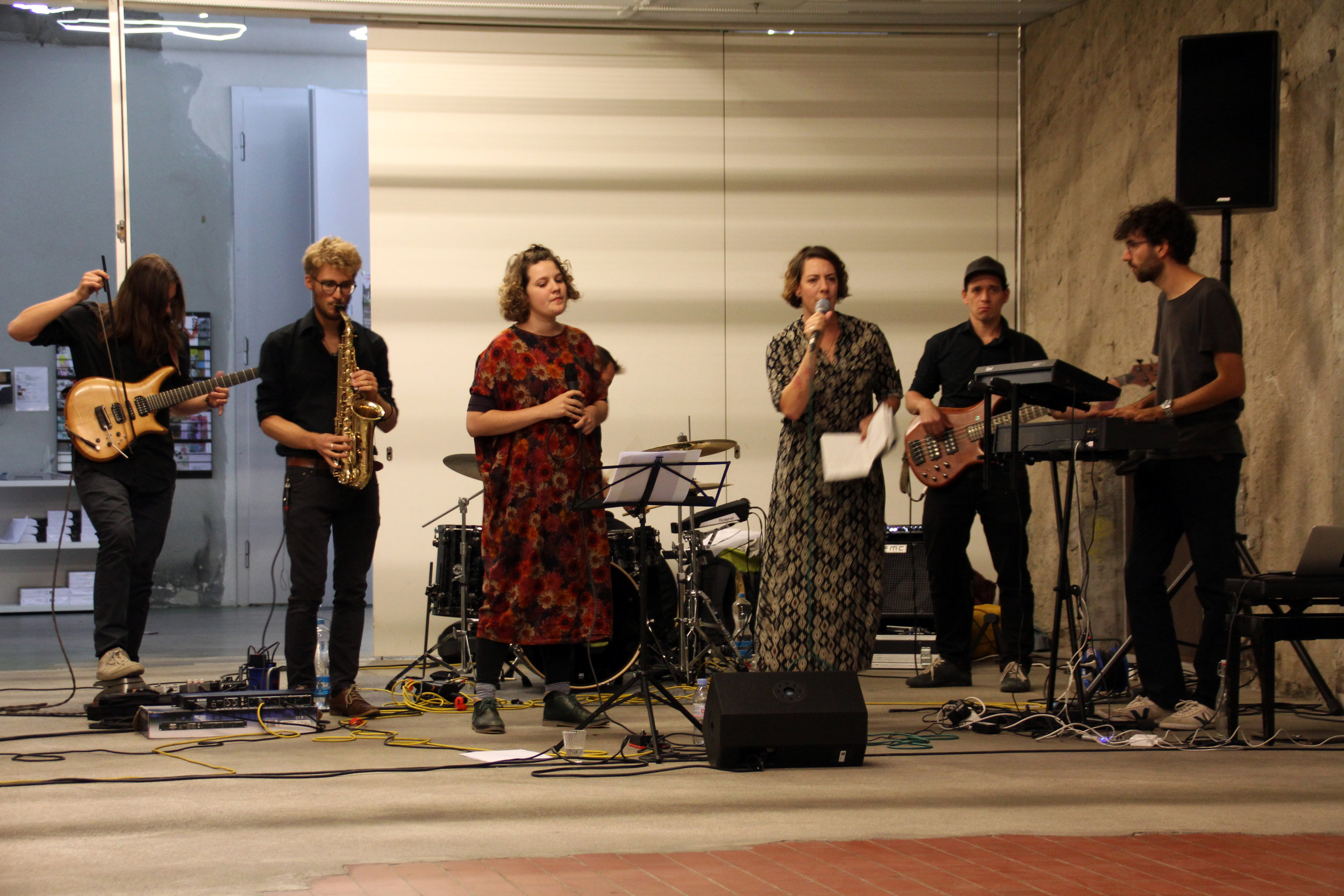 Band "Waiting Line" (Berne) at opening reception