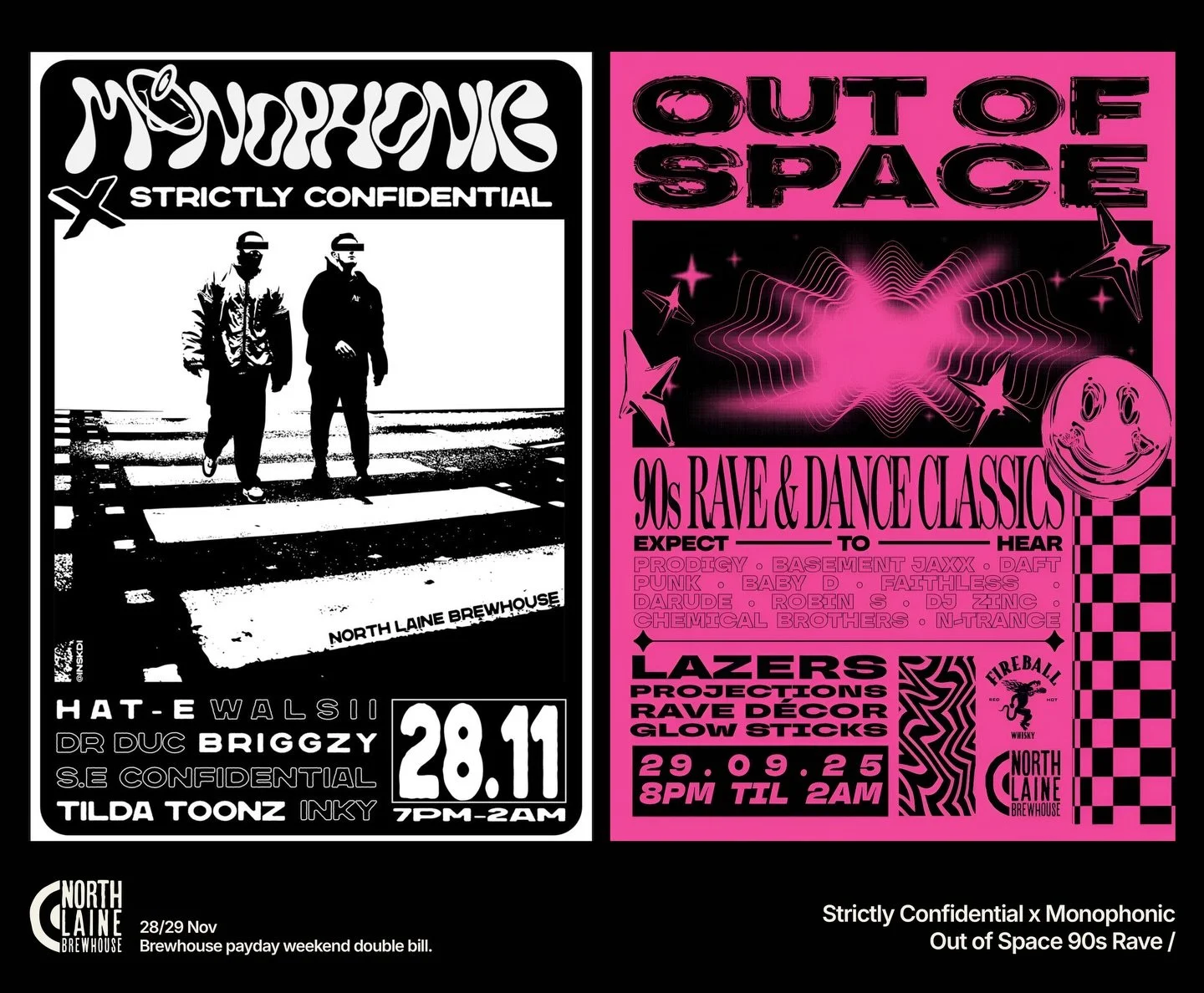💥 PAYDAY WEEKEND PARTY DOUBLE BILL💥

Brewhouse is the place to be this weekend as we go full throttle with two massive nights back to back

Friday sees the return of Strictly Confidential this time teaming up with Monophonic - a coming together of 