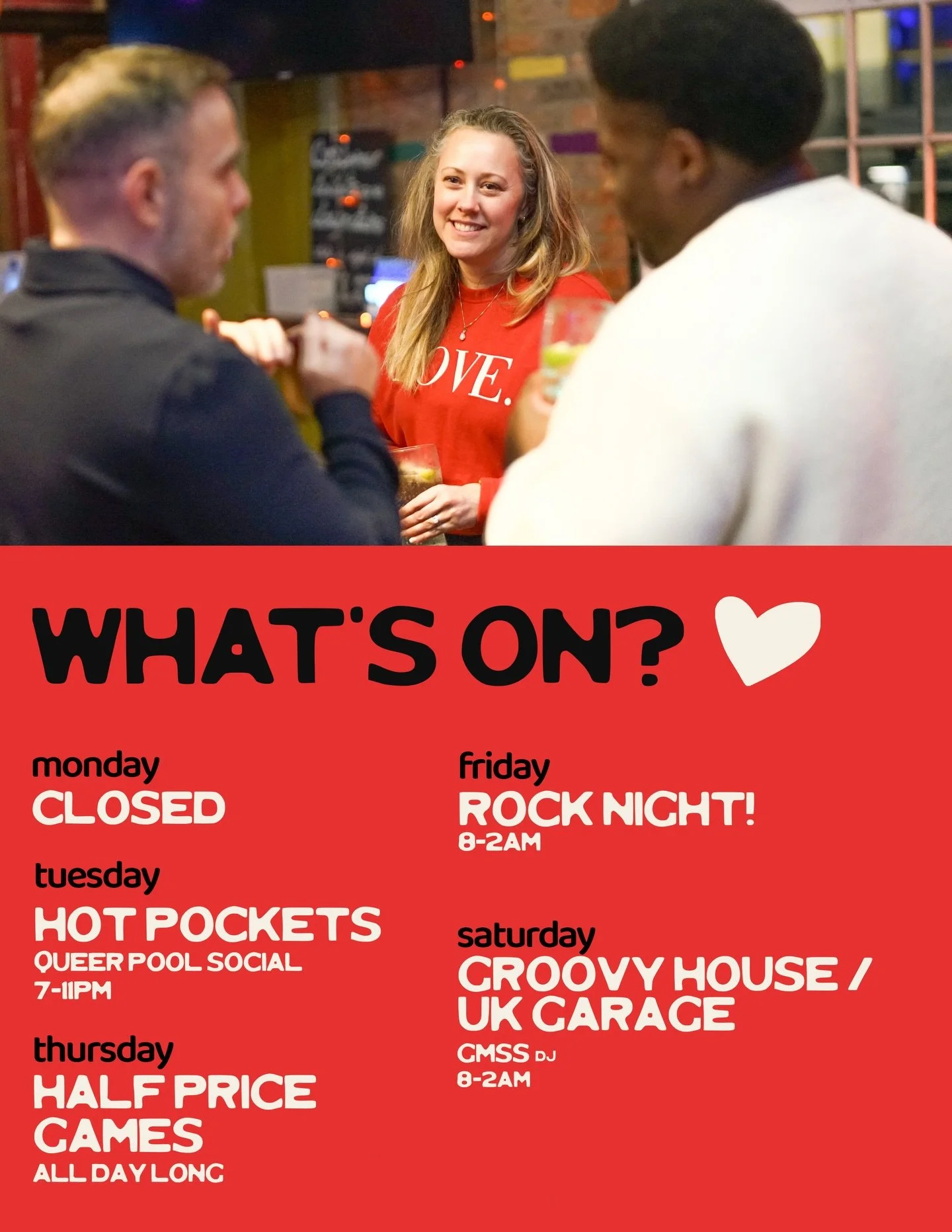 A look at the first full week of the new year at Brewhouse 
We&rsquo;re closed today for some much needed maintenance, but don&rsquo;t fret we&rsquo;re back in business from tomorrow onwards, pop by and see what we&rsquo;re up to ❤️&zwj;🔥

January&r