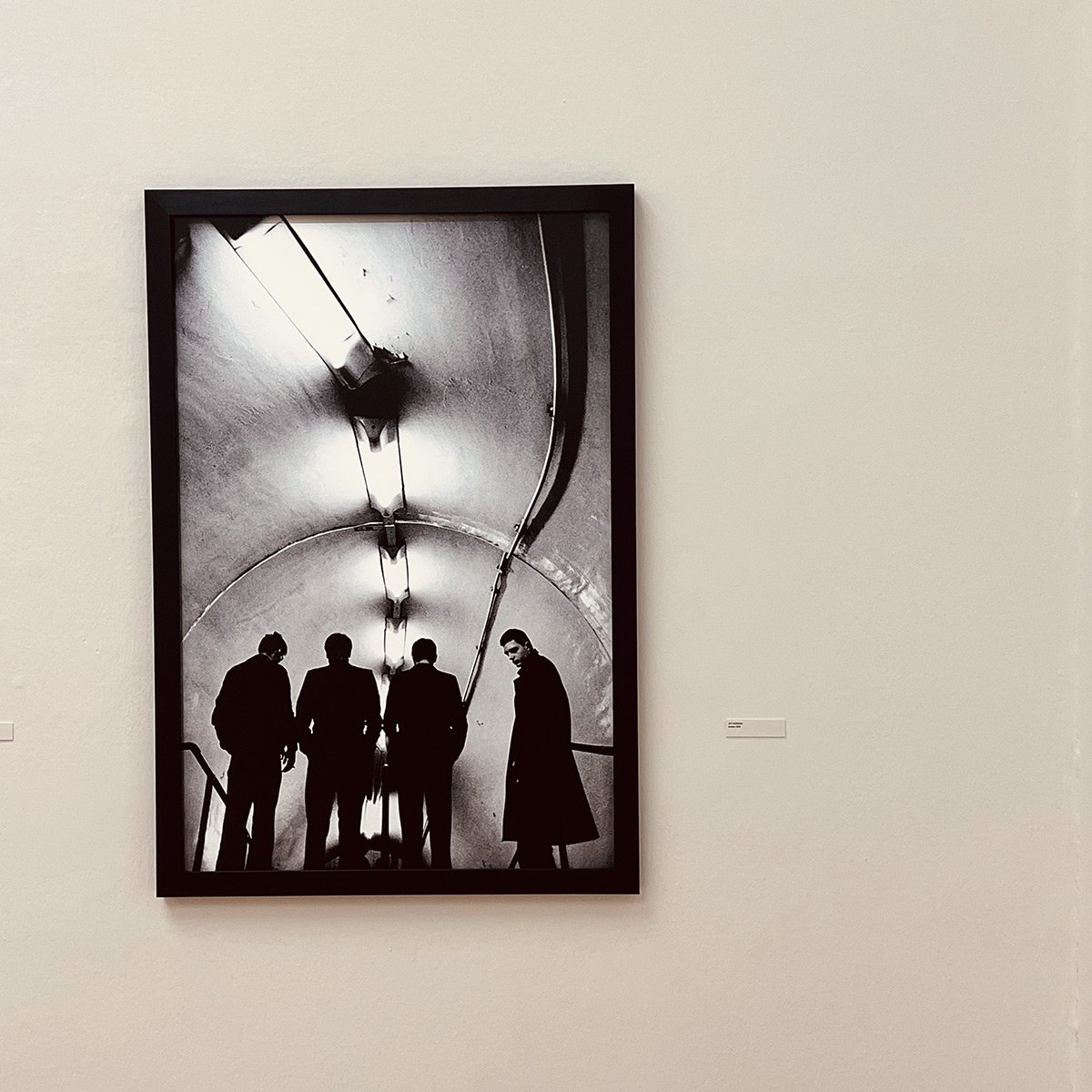 The iconic Joy Division photograph,  shot at Lancaster Gate tube station.