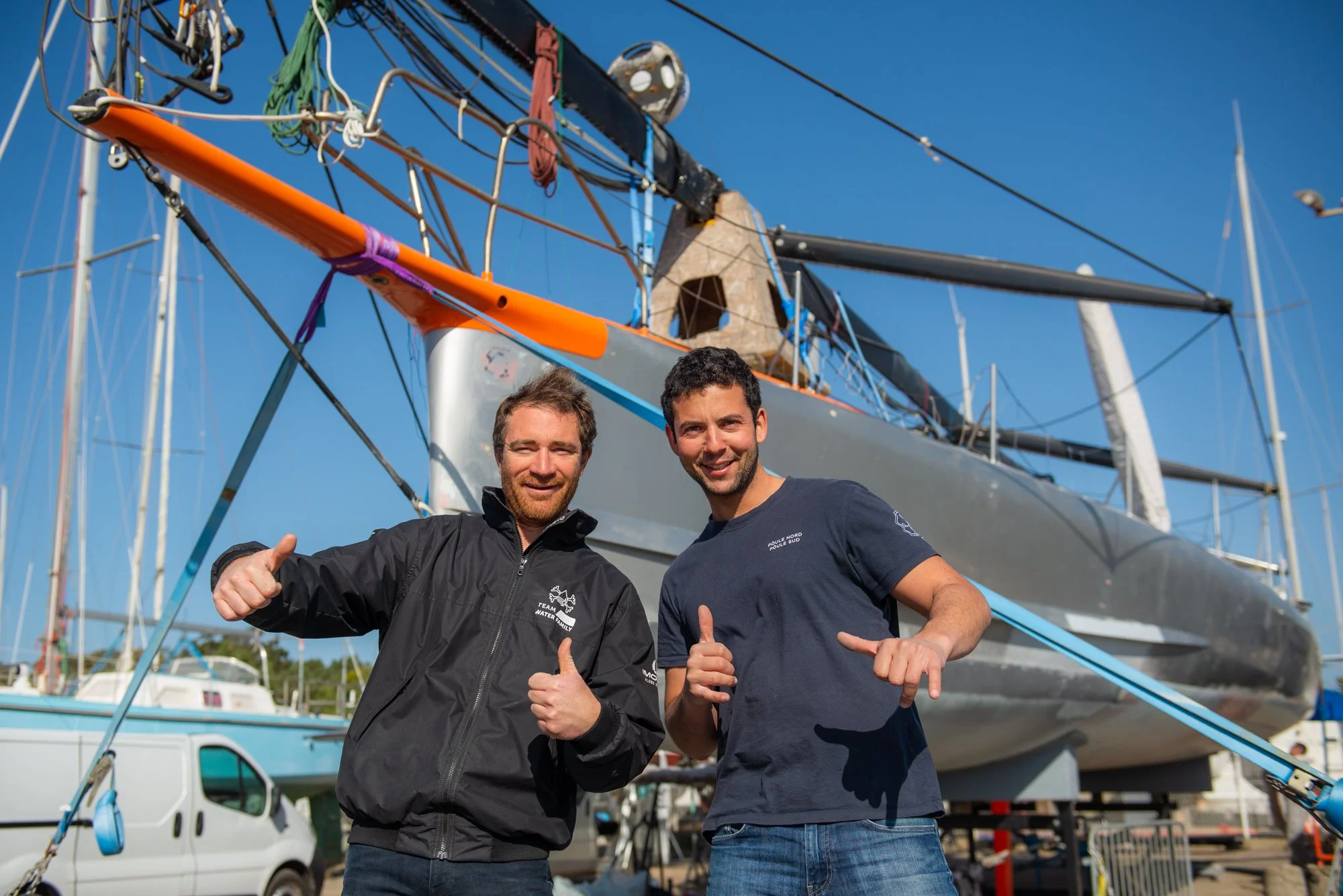 Projet Course au large : la Passation entre Benjamin et Guirec