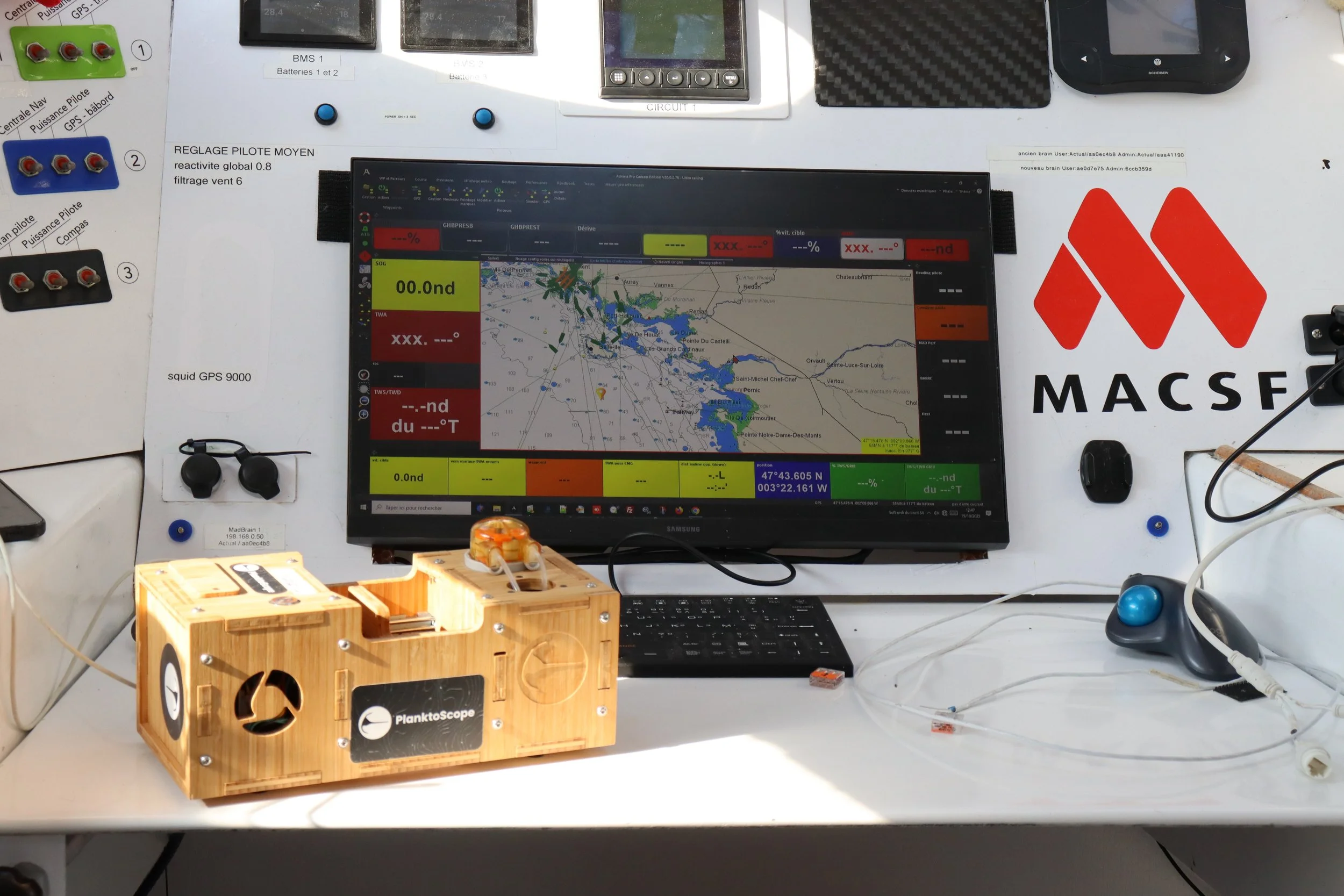 PlanktoScope à bord de l'Ultim MACSF