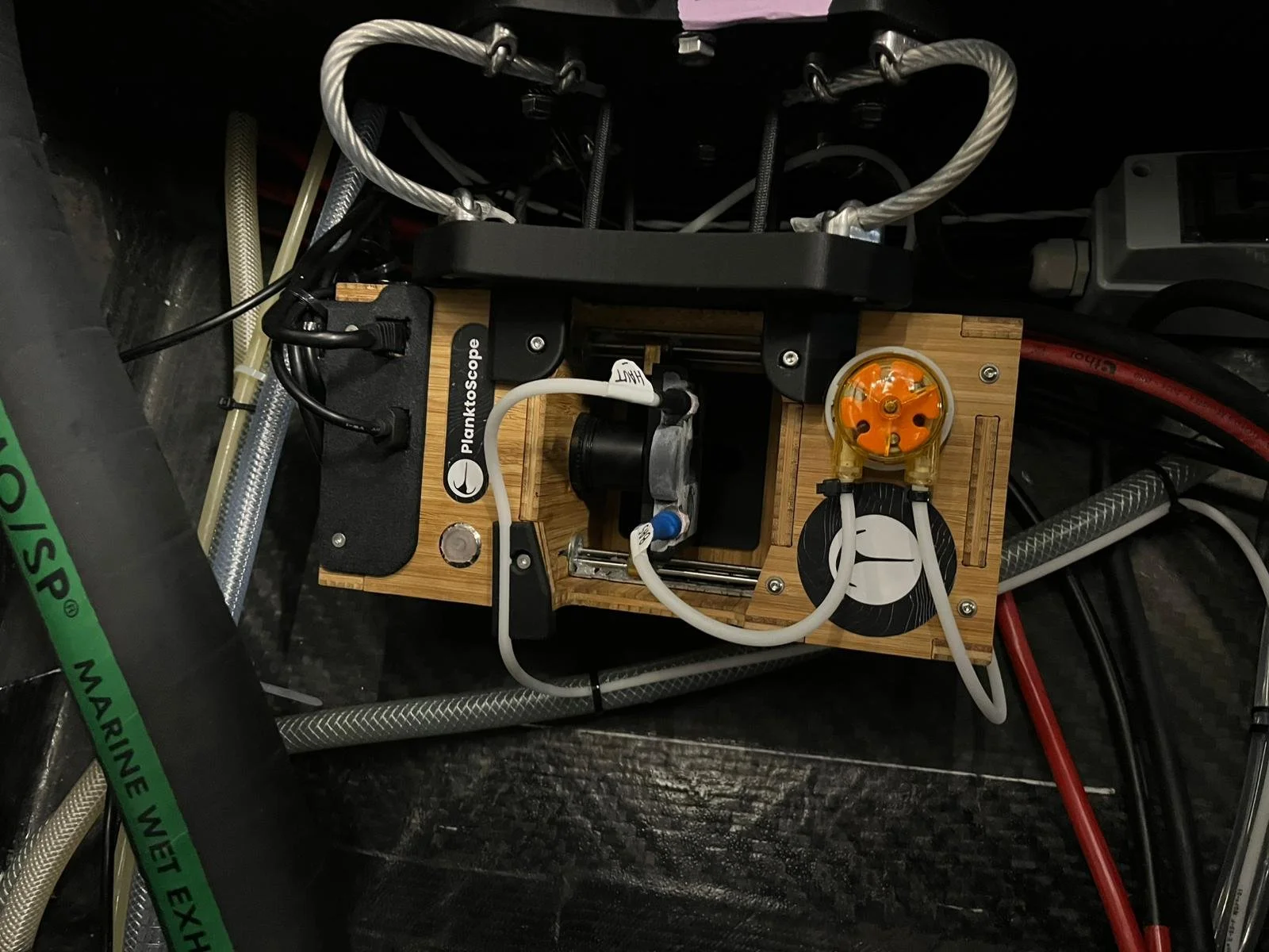 Planktoscope installé sur l'Ultim MACSF