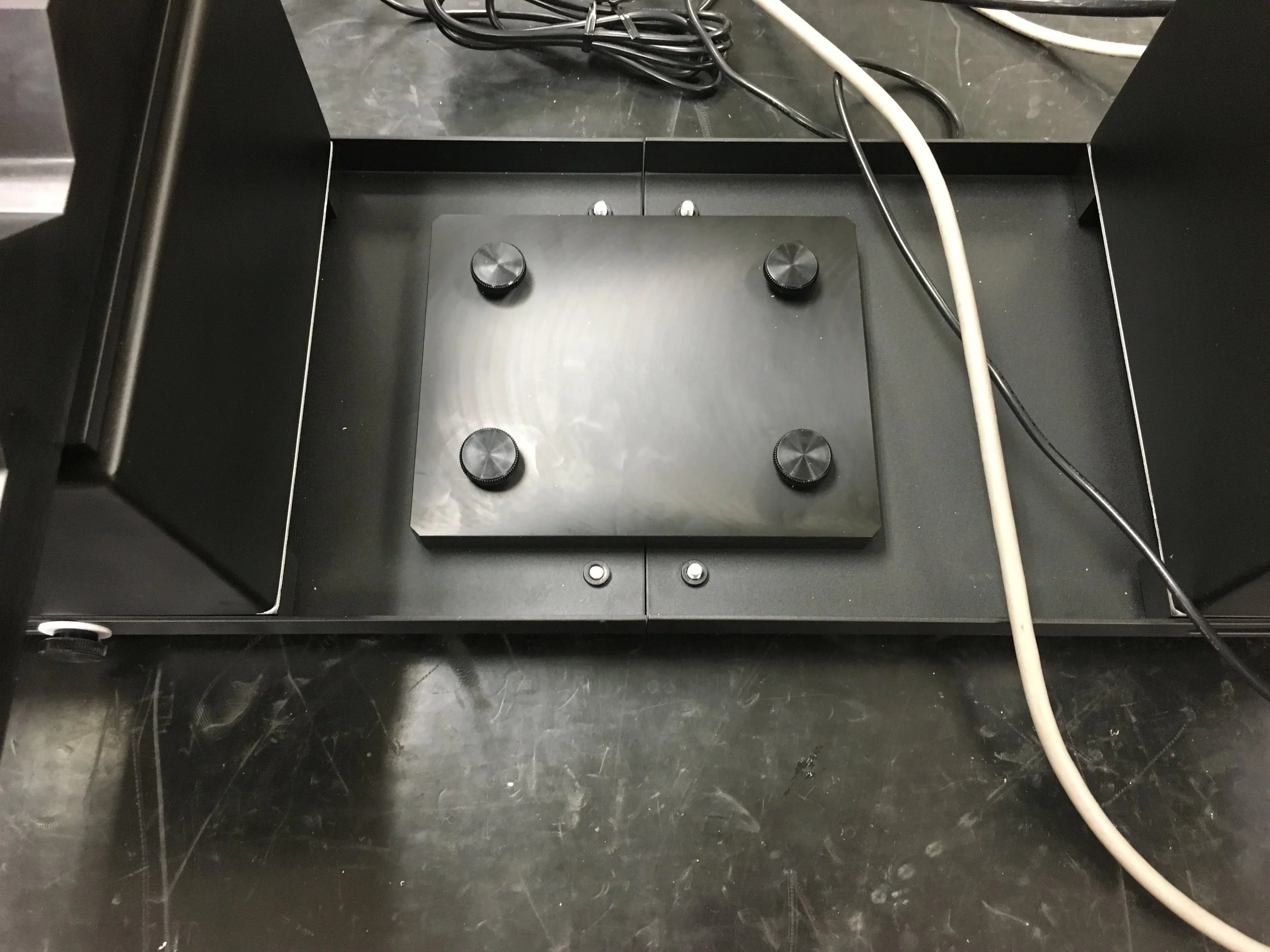  This joining plate was designed so that the rail system that the pumps were on could be disconnected and shipped easily. This joining plate would also be going under significant load, since the pumps are capable of exerting 1000 pounds of force in e