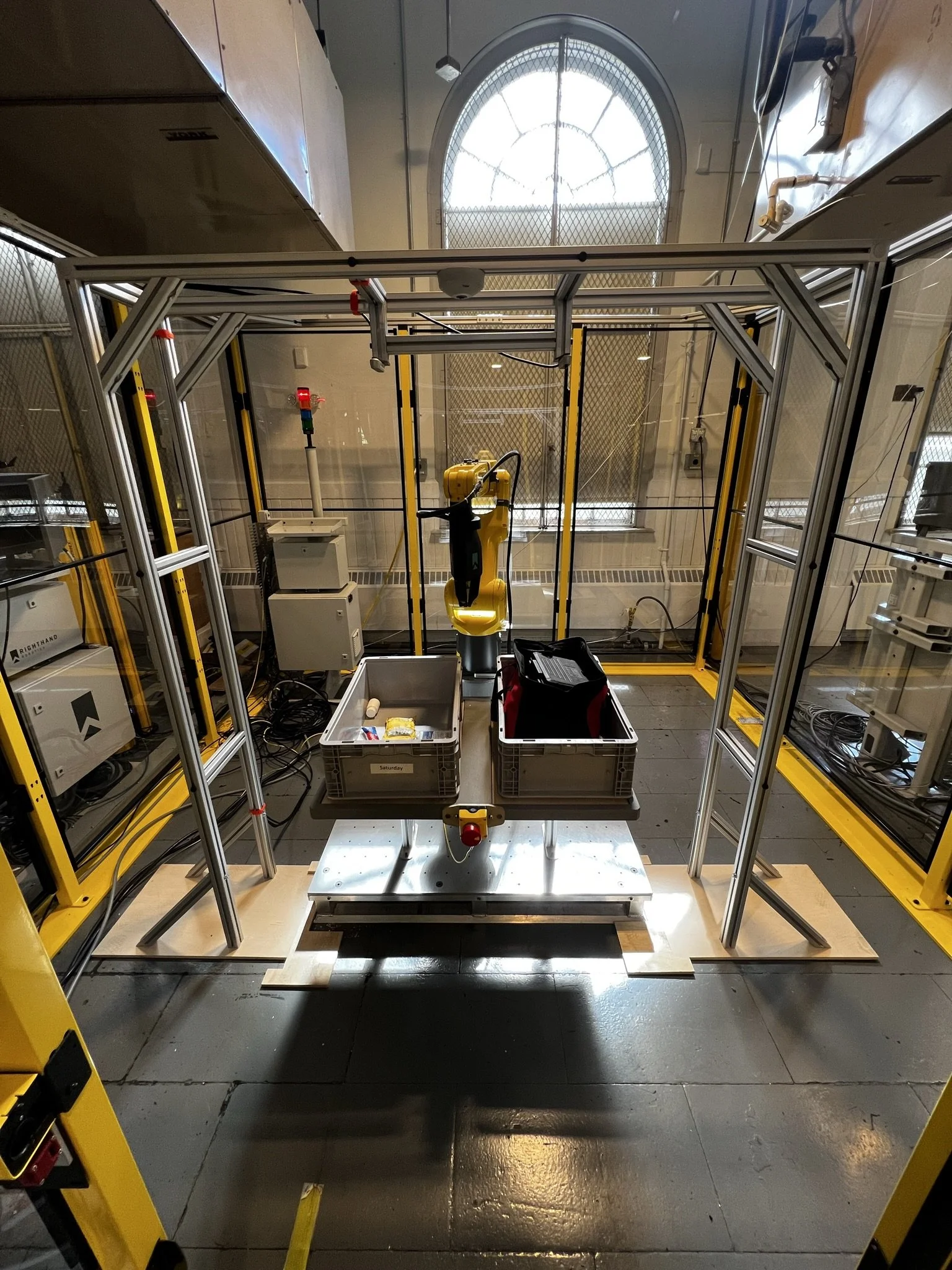 Industrial Arm Camera Trellis Install