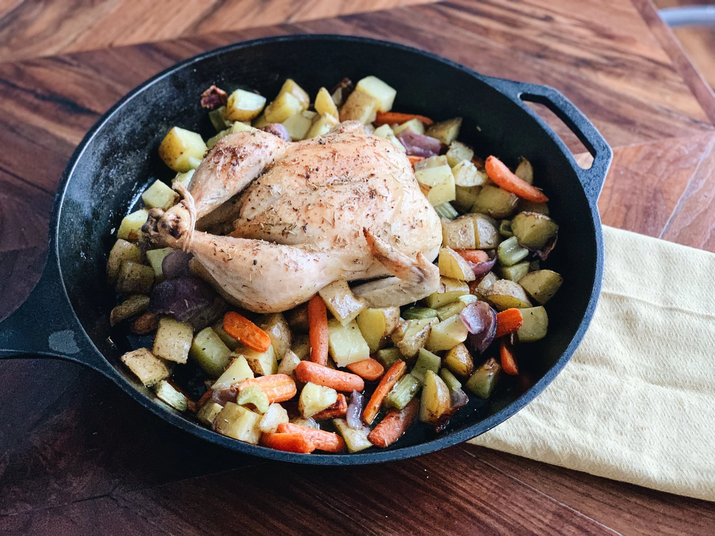 Easy Oven Roasted Chicken~whole chicken recipe