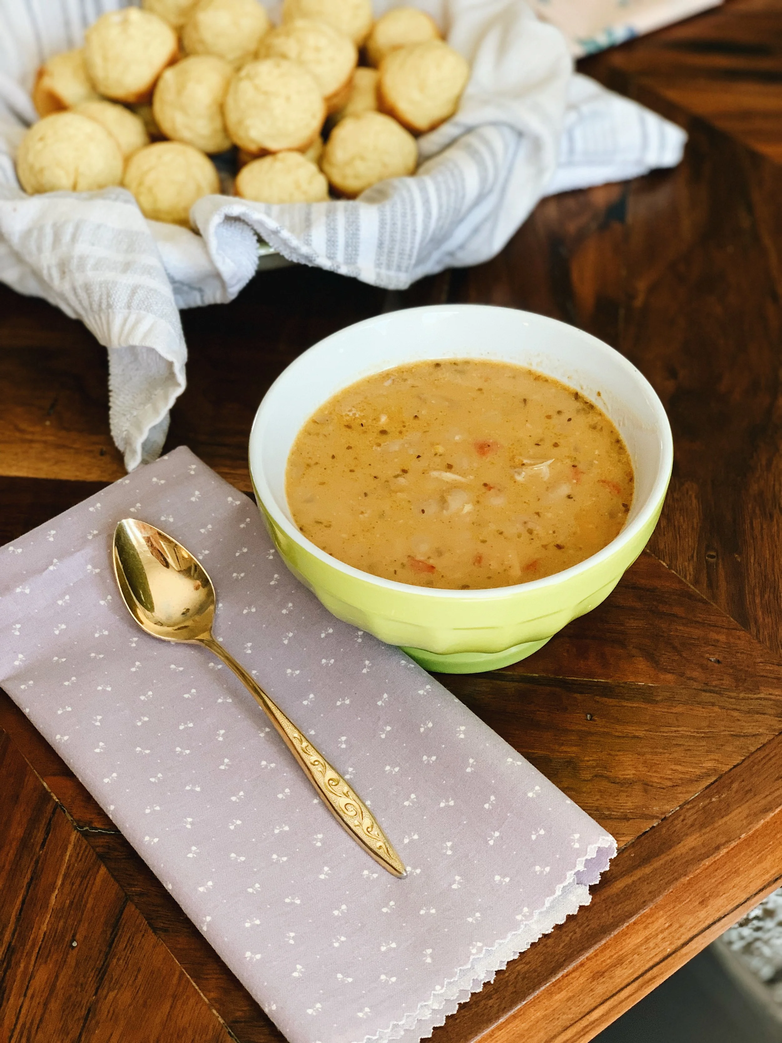 White Chicken Chili~chicken thigh recipe