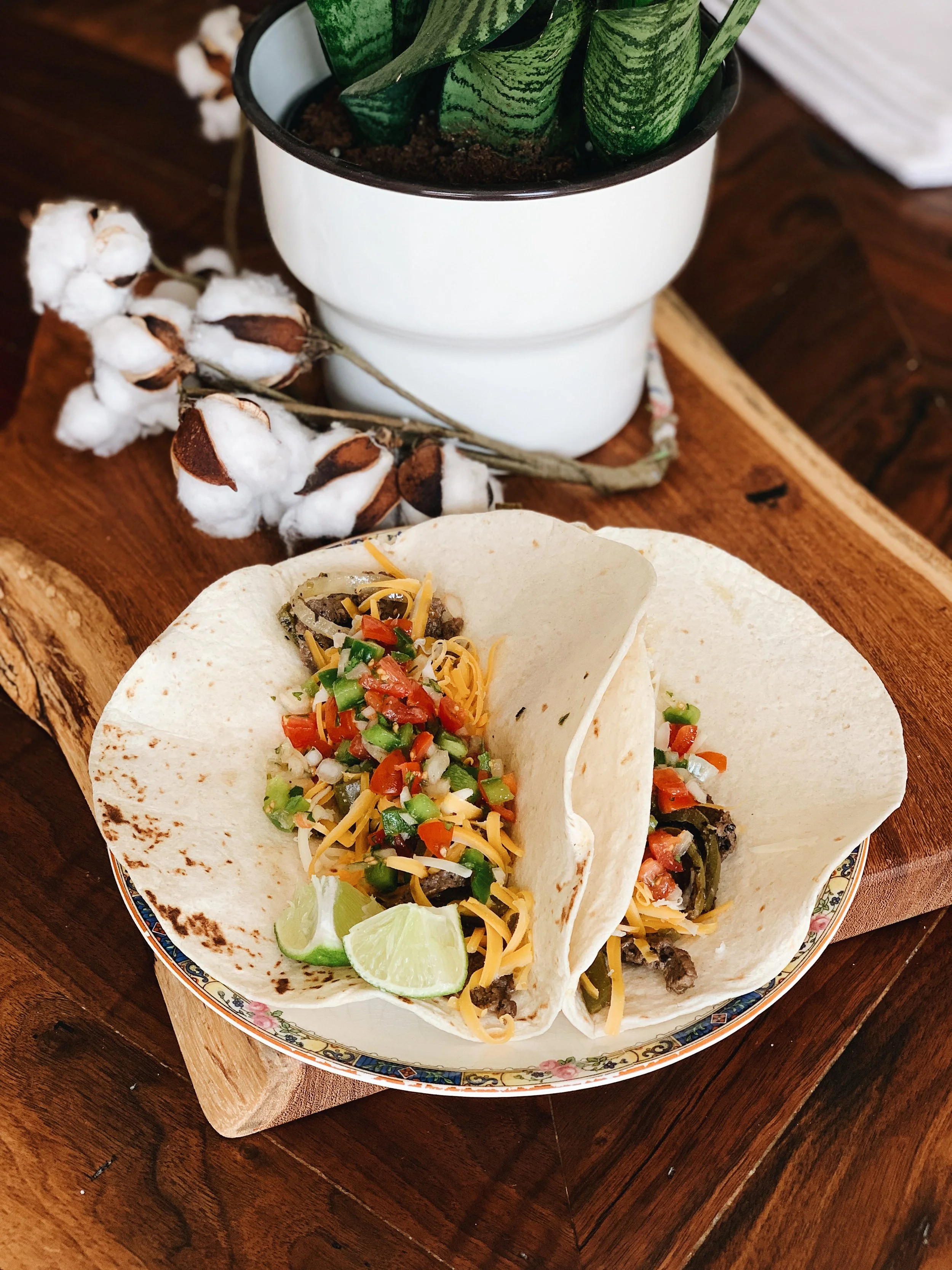 Easy Flank Steak Fajitas.