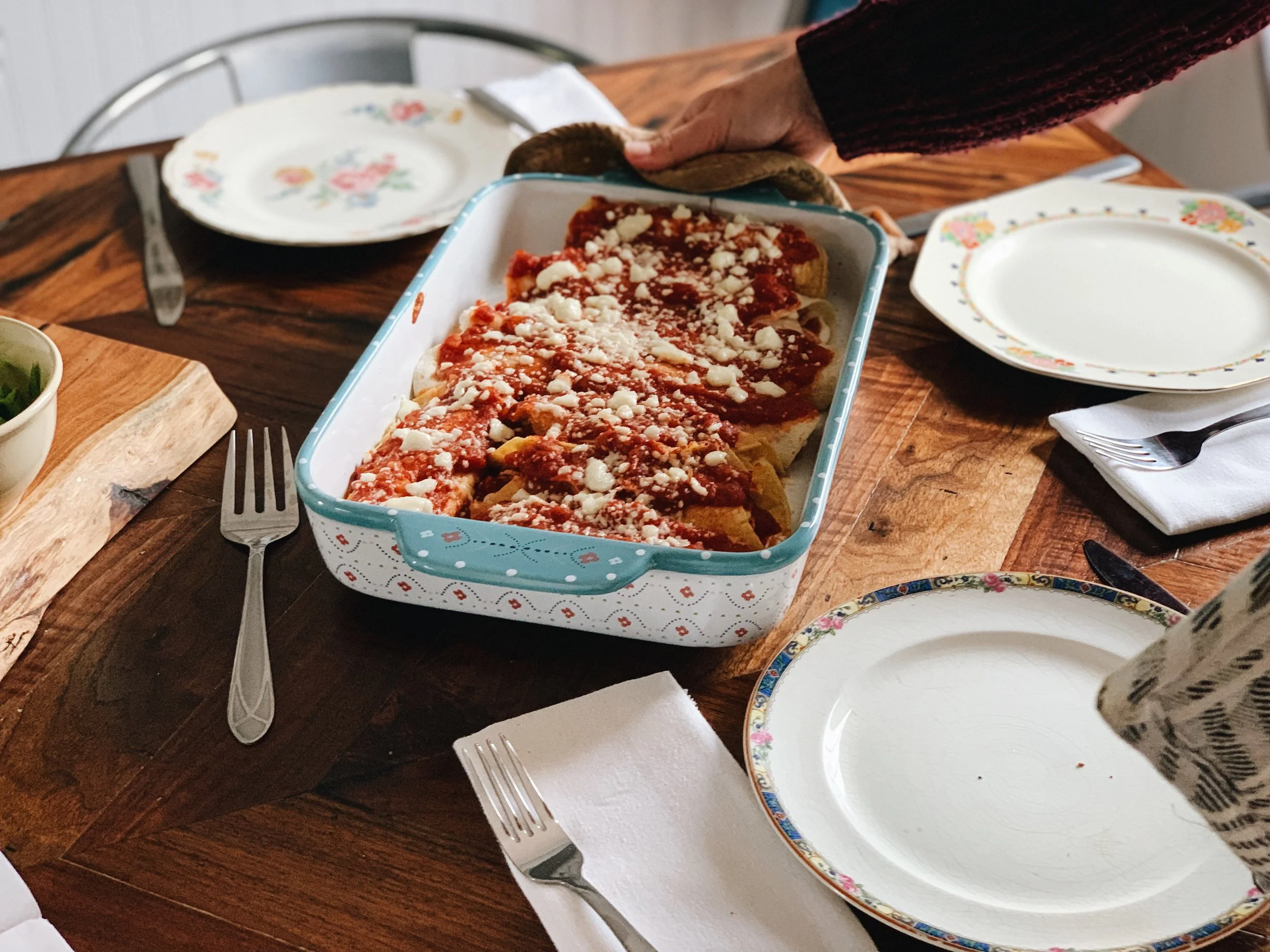 Chicken Enchiladas~chicken breast/thigh recipe