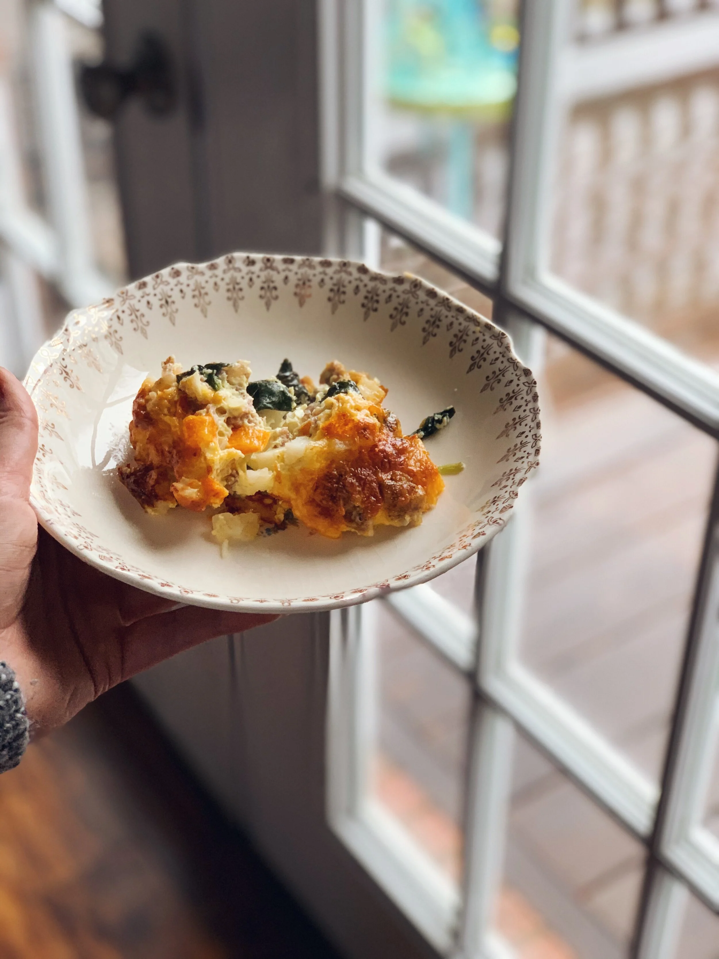 Breakfast Casserole~Using Hot Breakfast Sausage