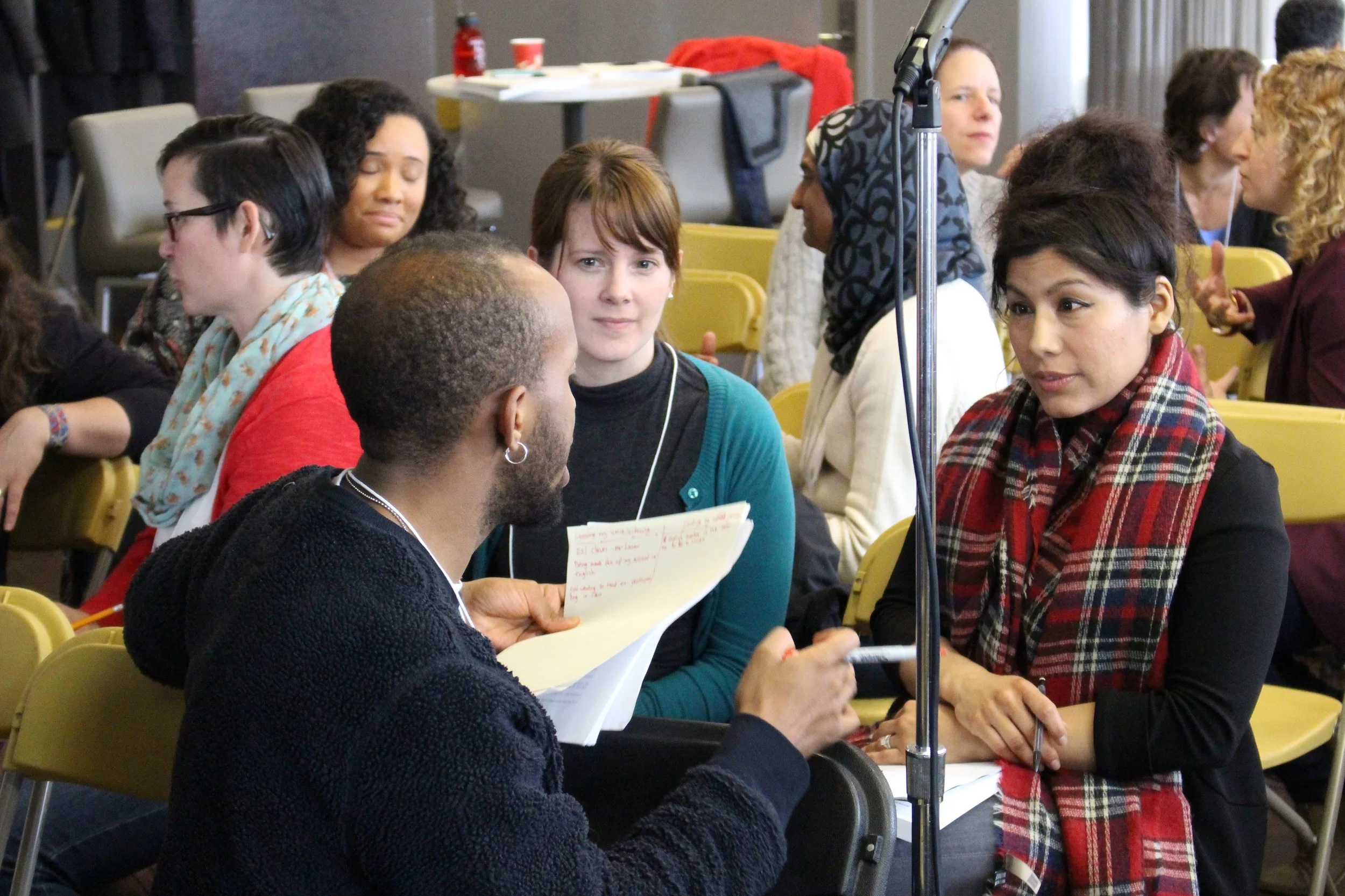 Educators share poems at the 2017 TWP Spring Institute.
