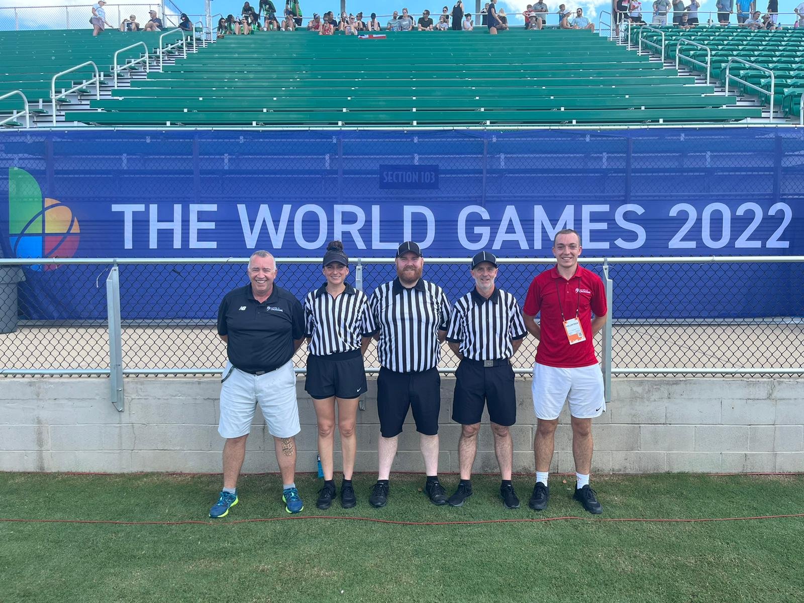 English officiating crew at The World Games 2022