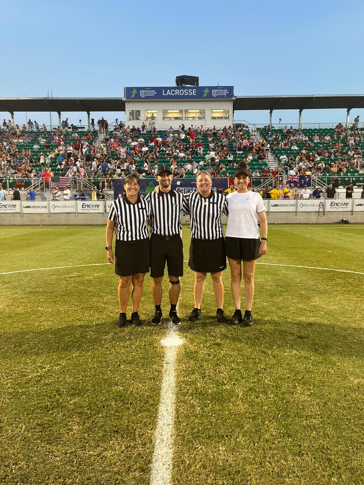 Lara Owen as part of the officiating crew for the Women’s final of The World Games 2022