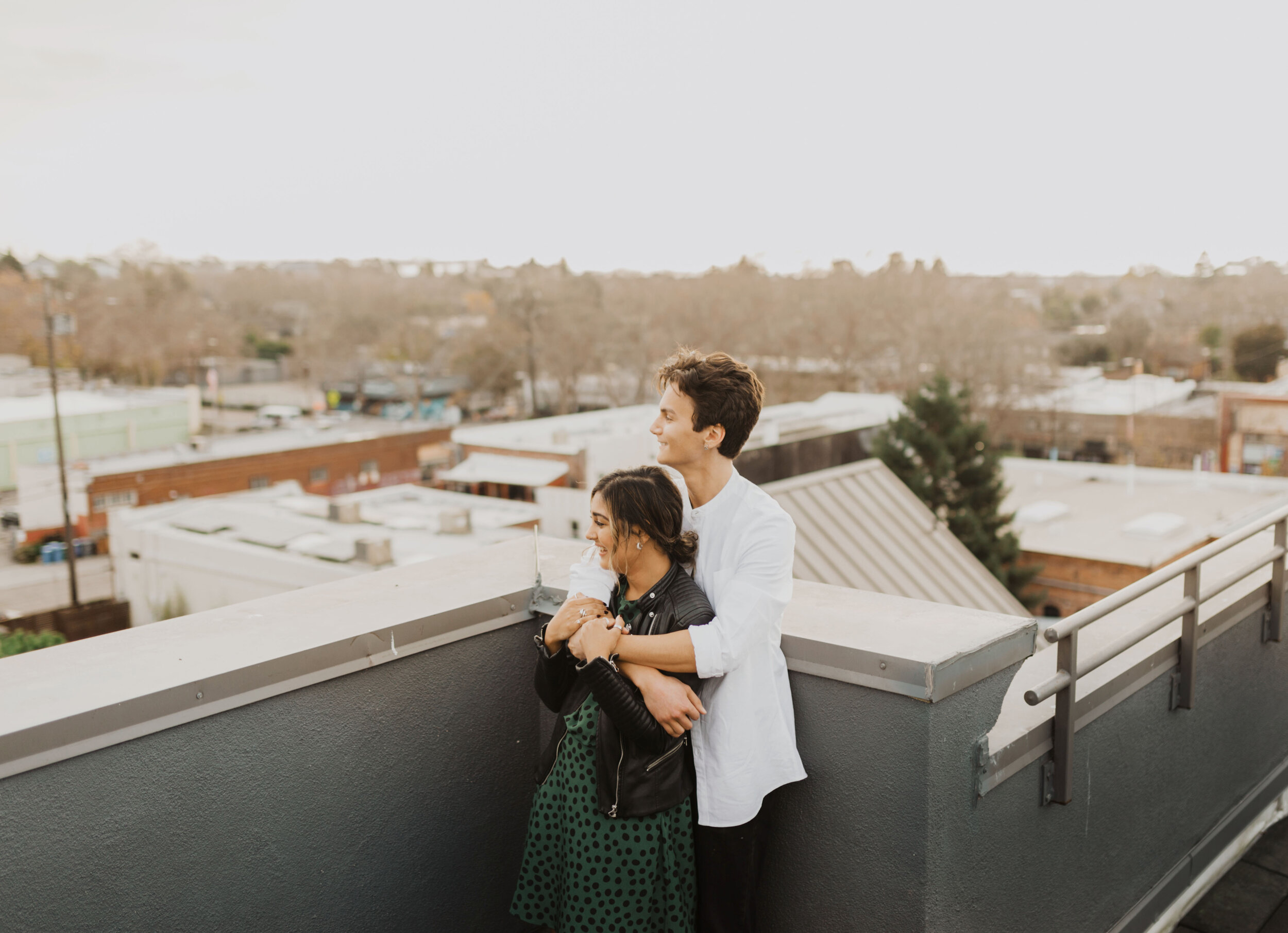 Hannah and Tyler's Rooftop Couple Session