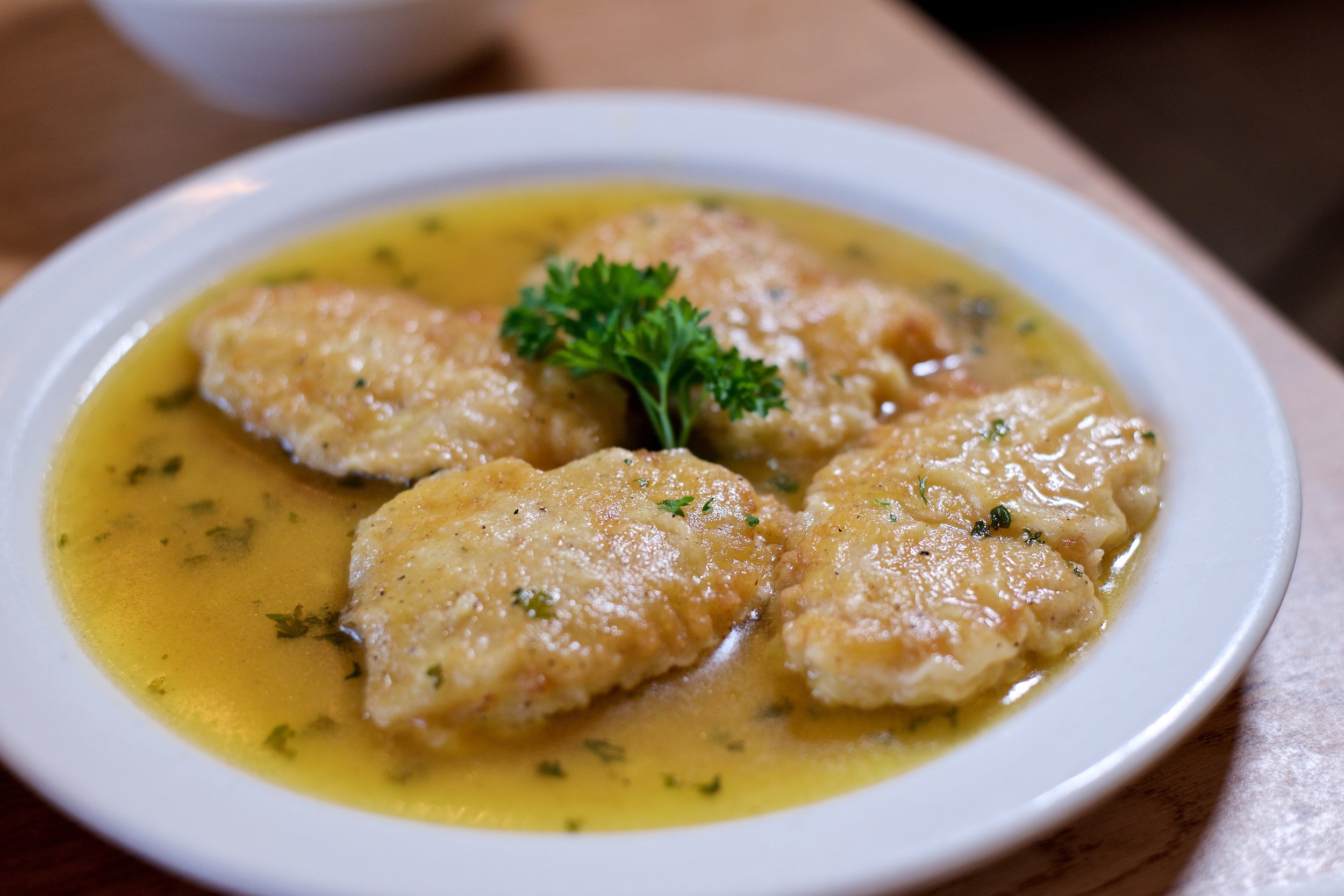   Try our famous Chicken Francese  