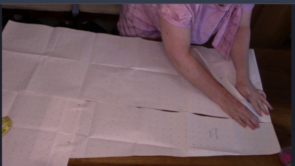 I fold the main piece top down