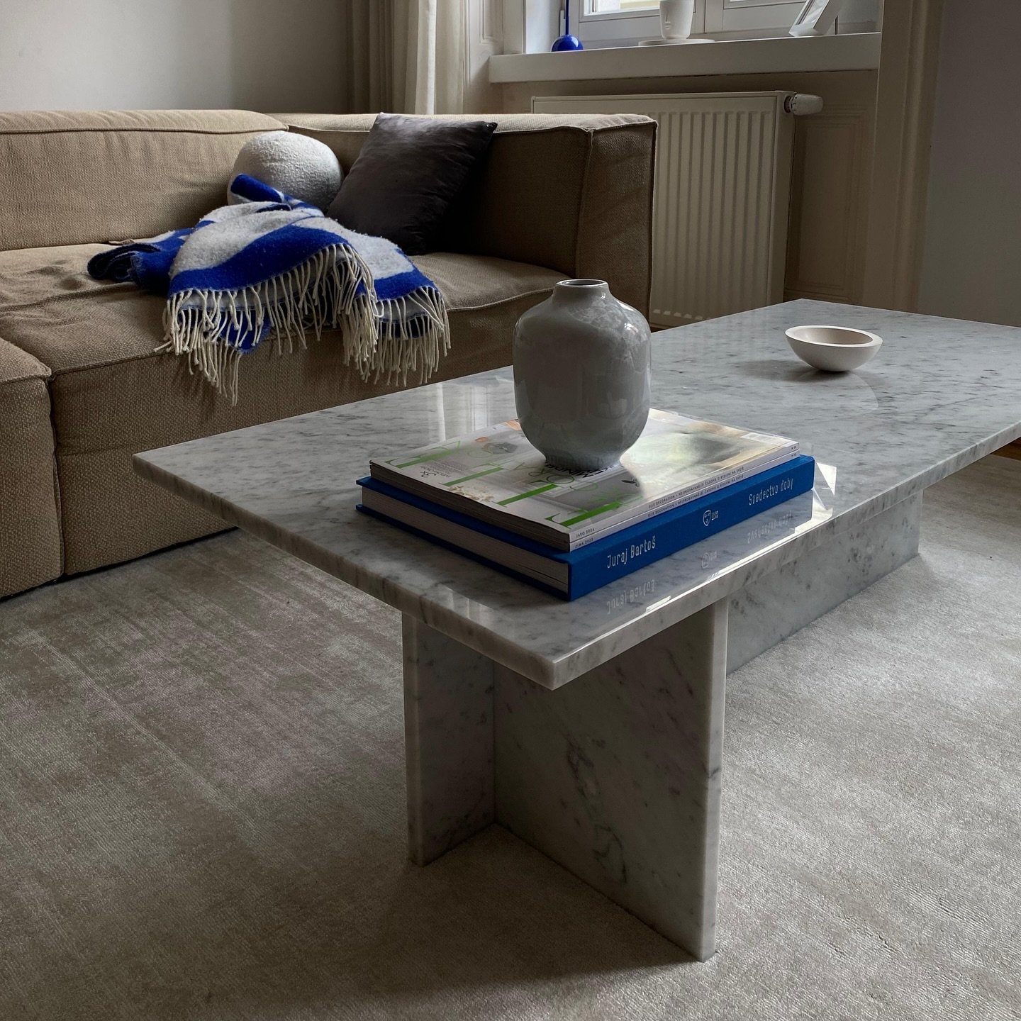 IRIS coffee table 

Carrara marble
 size: 120x55cm, h.35cm 

✨ thanks to our great customers @ninasebestova