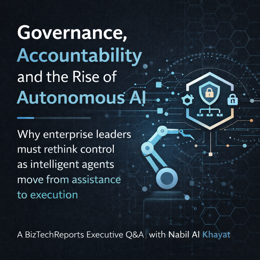 Governance, Accountability and the Rise of Autonomous AI: Why enterprise leaders must rethink control as intelligent agents move from assistance to execution — m-pathy — February 26, 2026. 