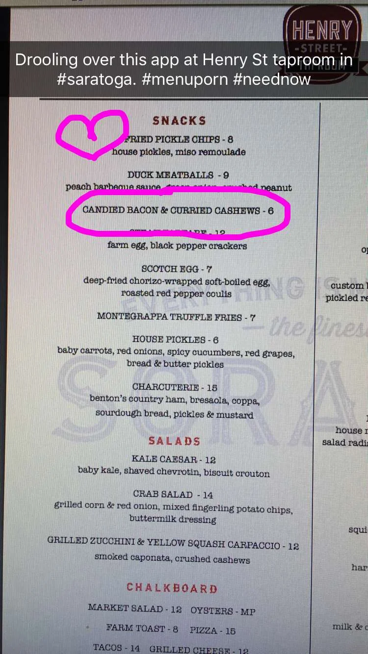 Henry St taproom has some great looking snacks!