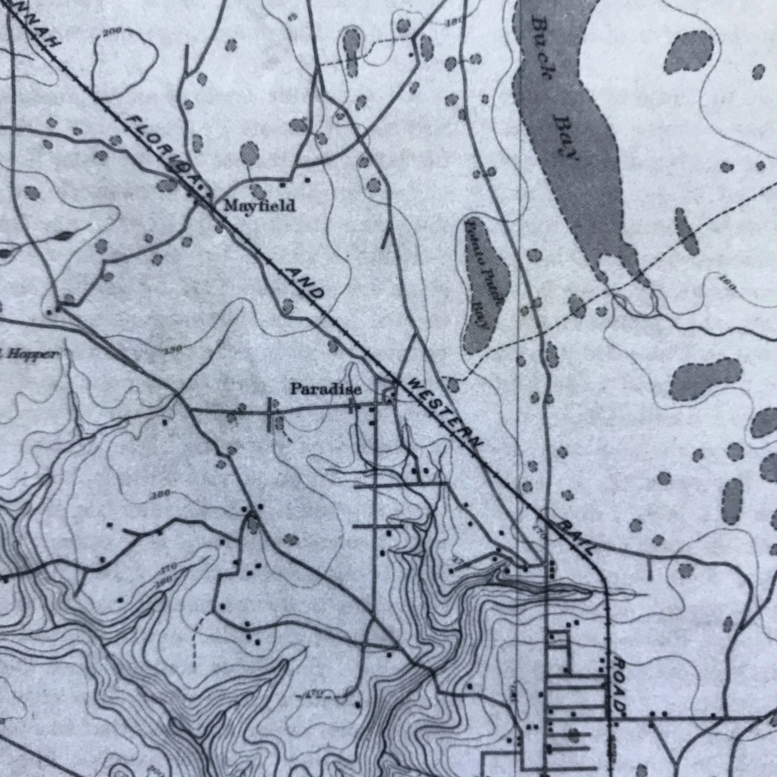 Two miles north of Paradise