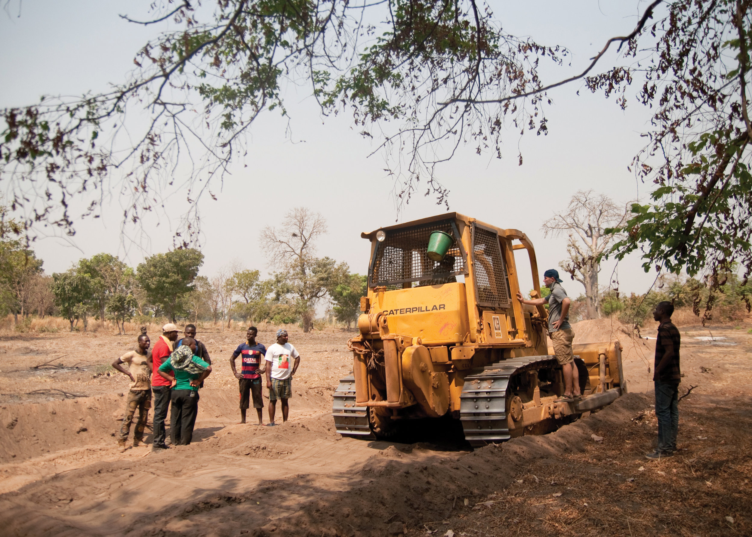 digging out ponds