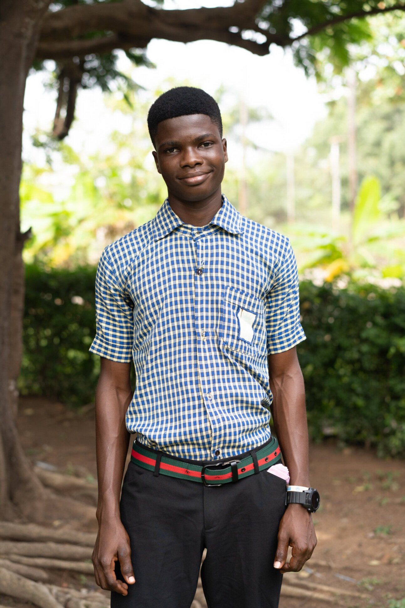  Philip in his school uniform, 2019 