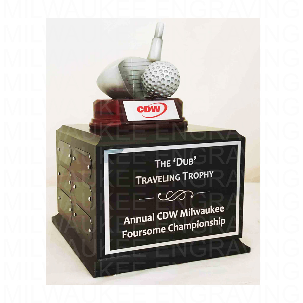 custom trophy, golf trophy, engraved