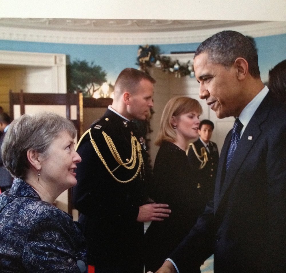 Deb with President Obama