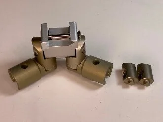 2 bolts for weights not shown.