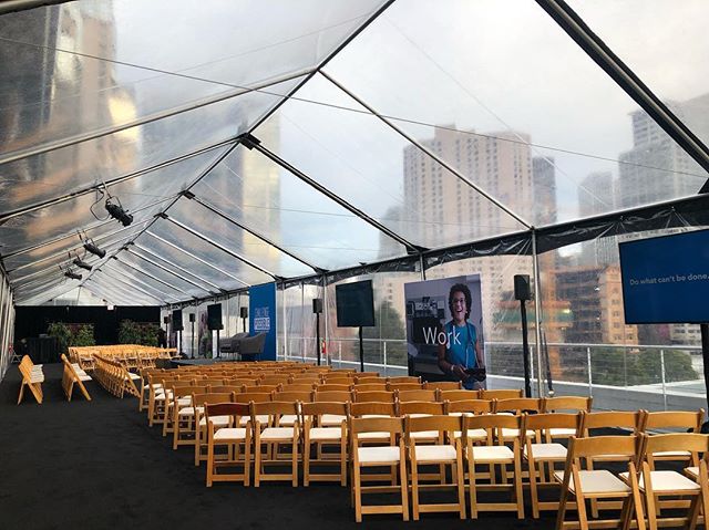 The perks of attending a conference with a terrace is watching the sunrise during a session.
.
.
.
#events #conference #sunrise
A/V: @gotlightsf
Rentals: @blueprintstudiosevents @standardpartyrentals 
Tent: @standardpartyrentals
Catering: @checkersca