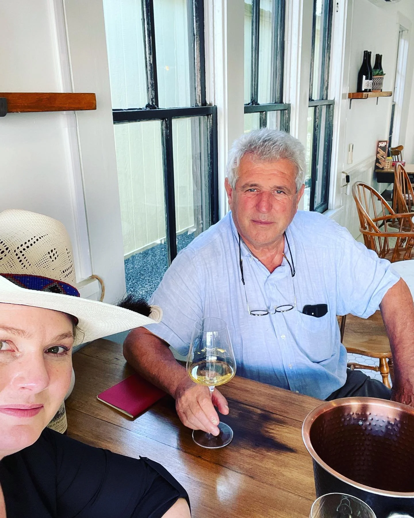 Sending off our Cooperage partner @TonnellerieSudOuest with a great end at @tatumcellars to our week of tasting barrels and making the miles to visit Tx Hill Country winemakers. We are grateful for the hospitality! 🐟🍷 Until Baudoiun returns we will