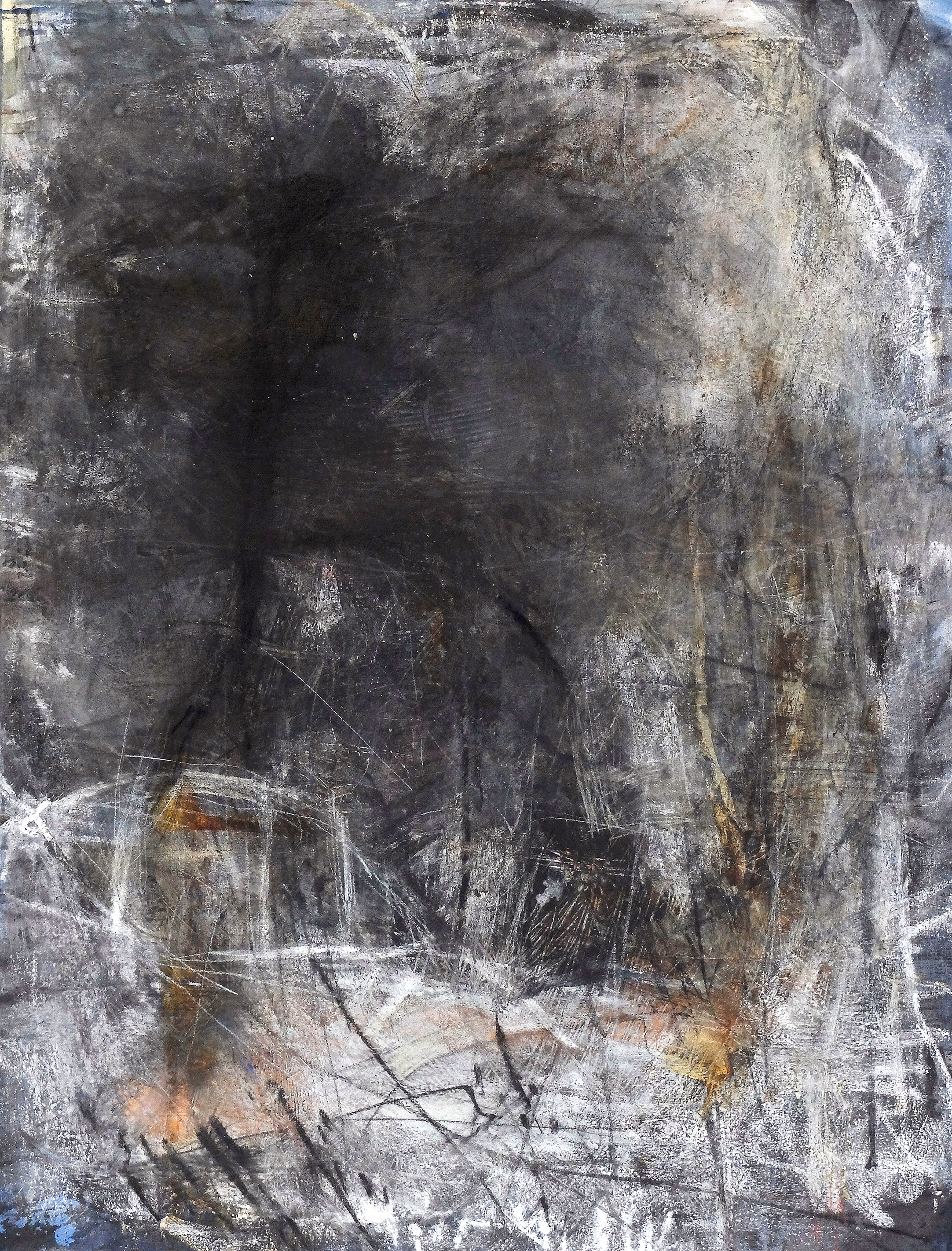 No. 7, 2014, acrylic, oil pastel, graphite pencil on canvas, 70 x 90 cm (28 x 35 in)