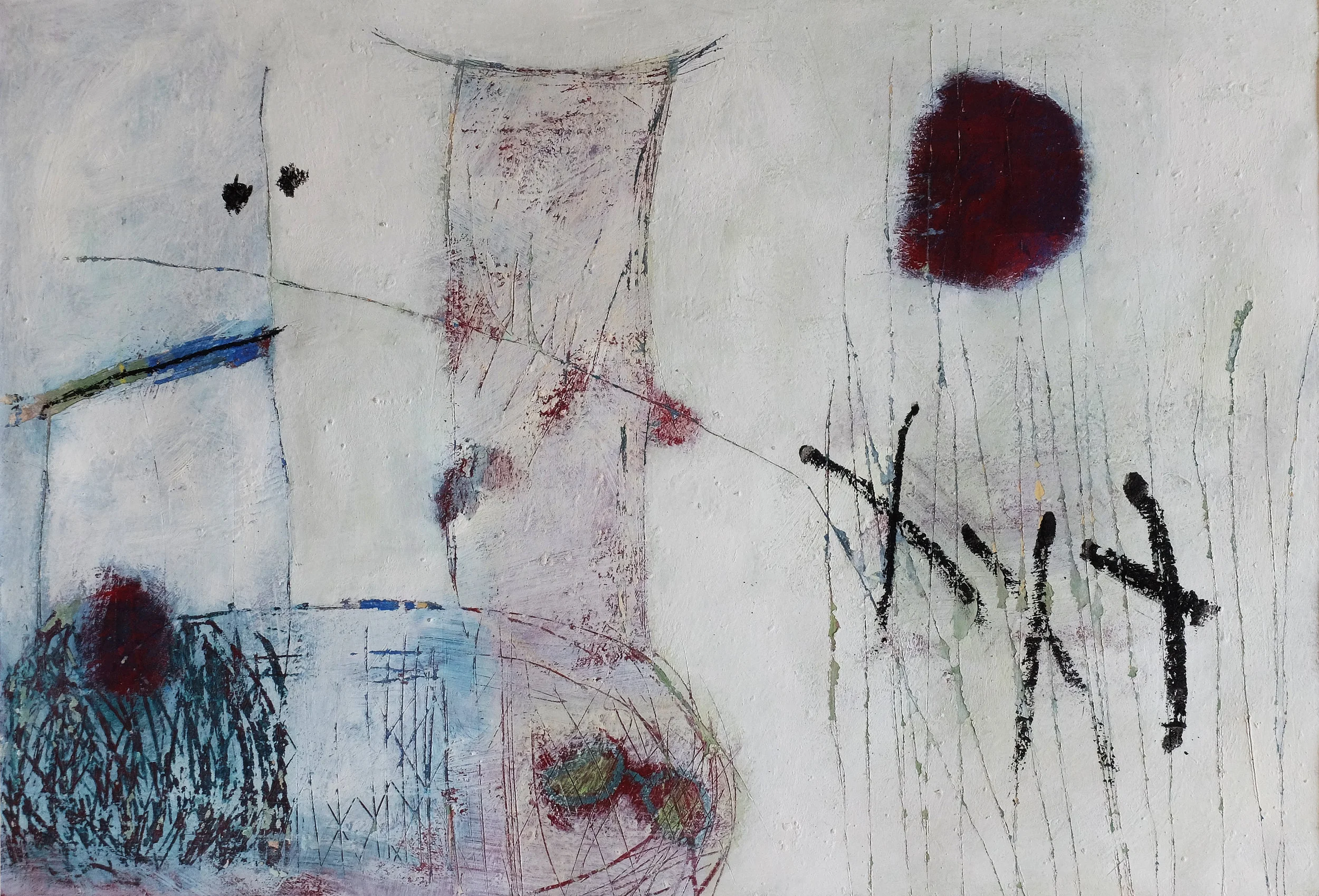 Untitled 8, 2011, Acrylic, oil pastel on paper, 27,5 x 40,5 cm