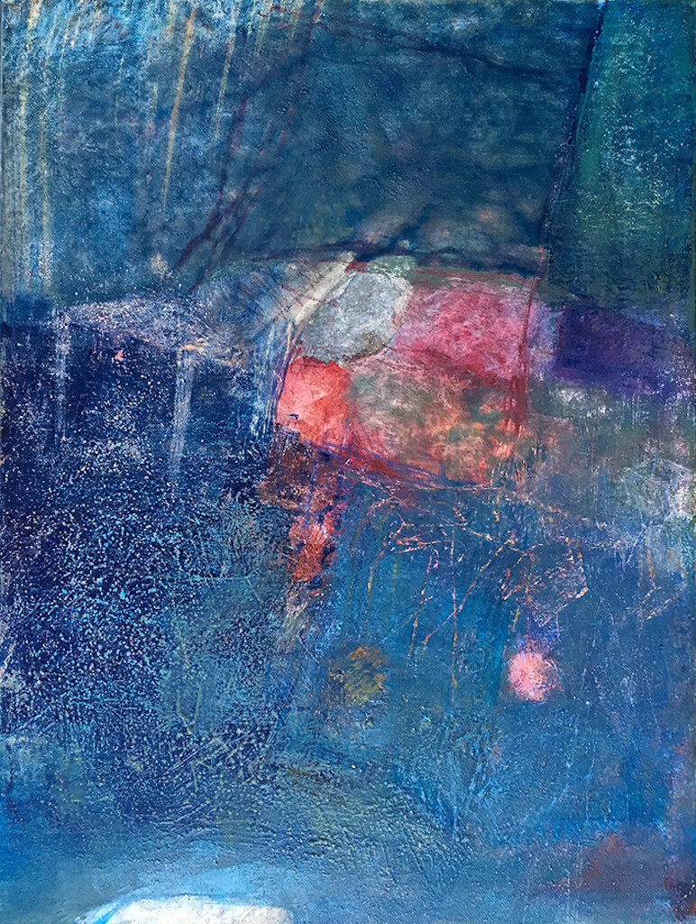 No. 2, 2018, acrylic, oil pastel, coloured pencil on canvas, 60 x 48 cm (24 x 18 in)