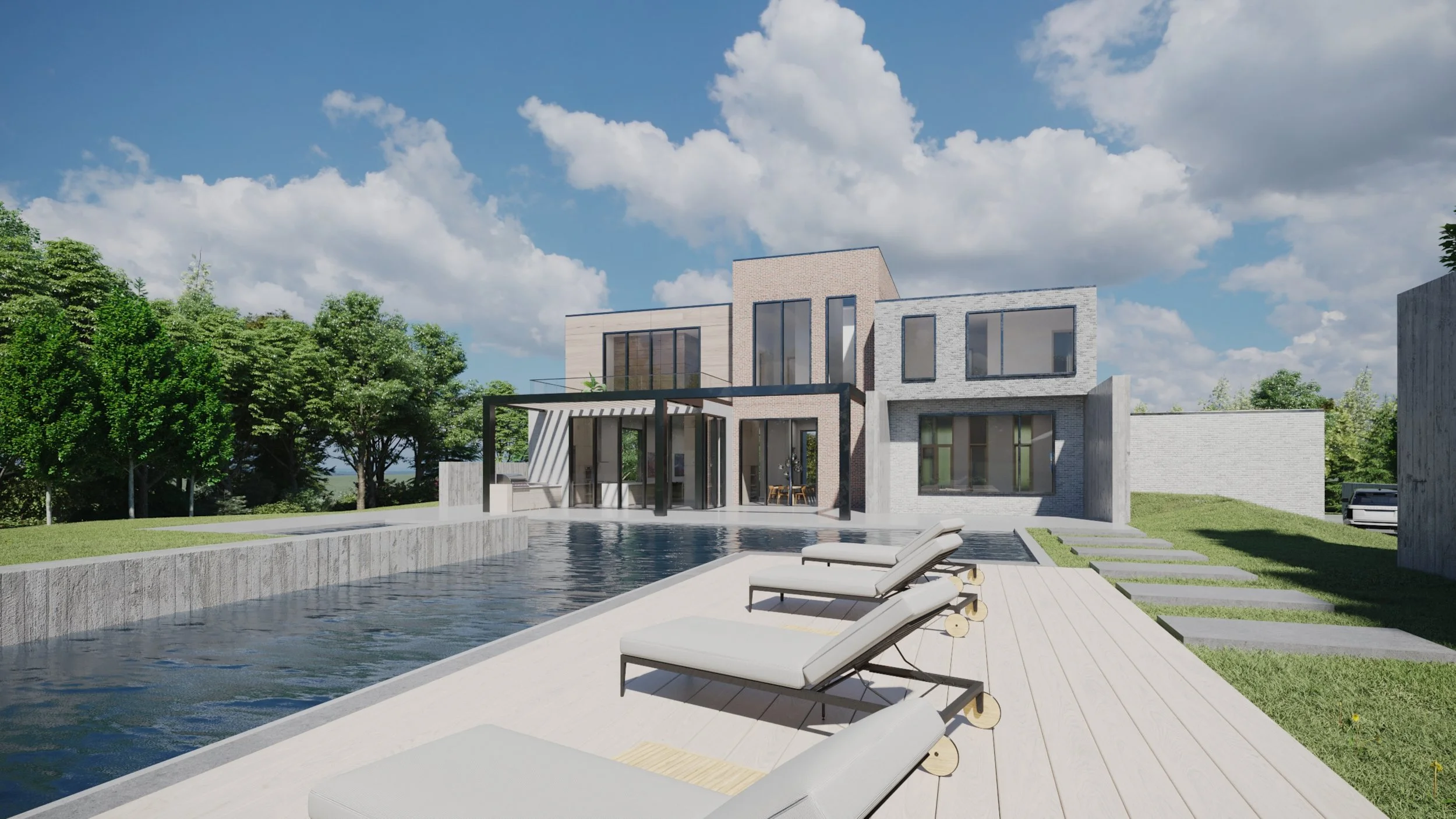 Render, Exterior, Patio