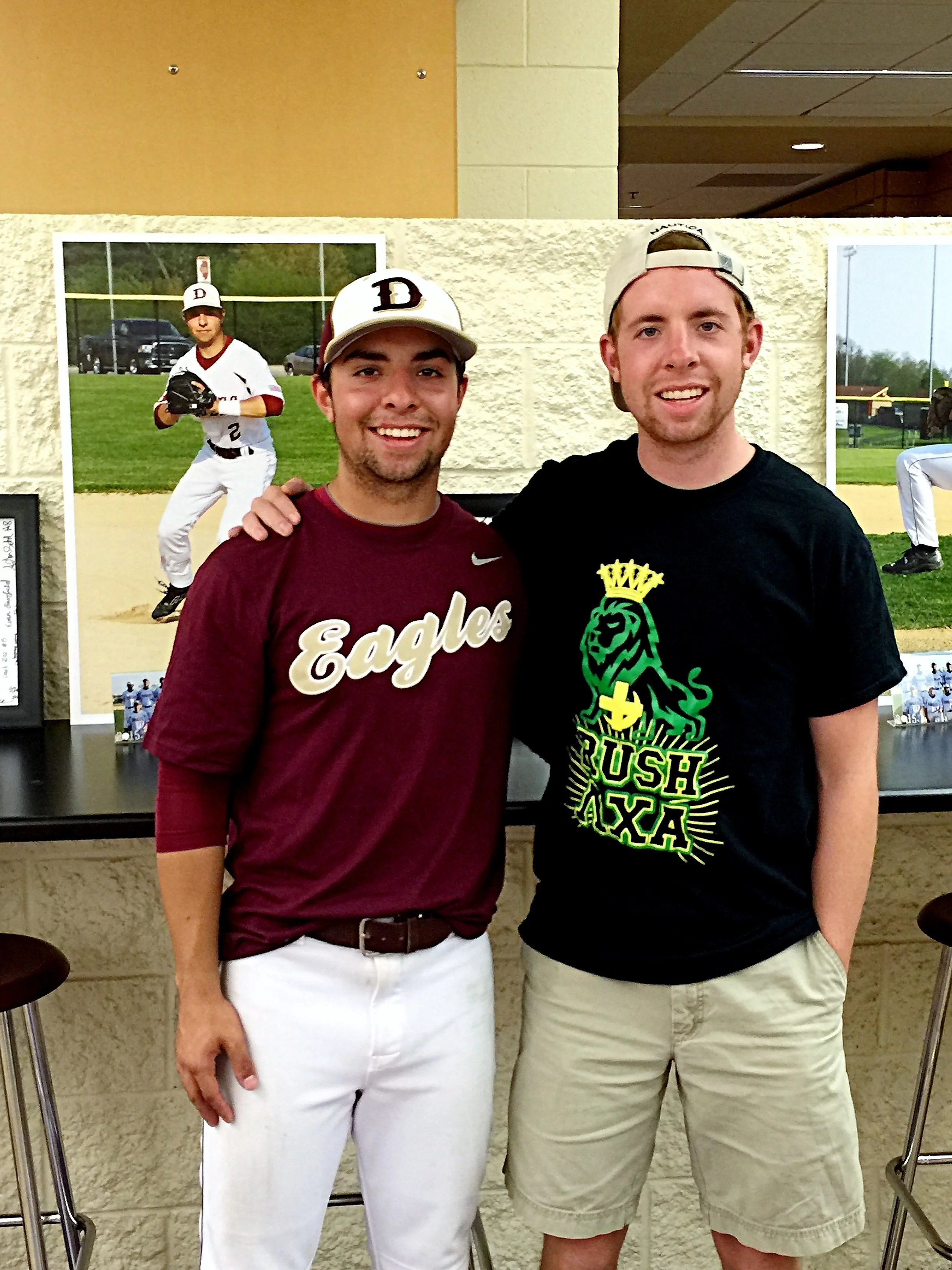 Nick and Alec on May 15, 2015. Alec was so proud of his younger brother.
