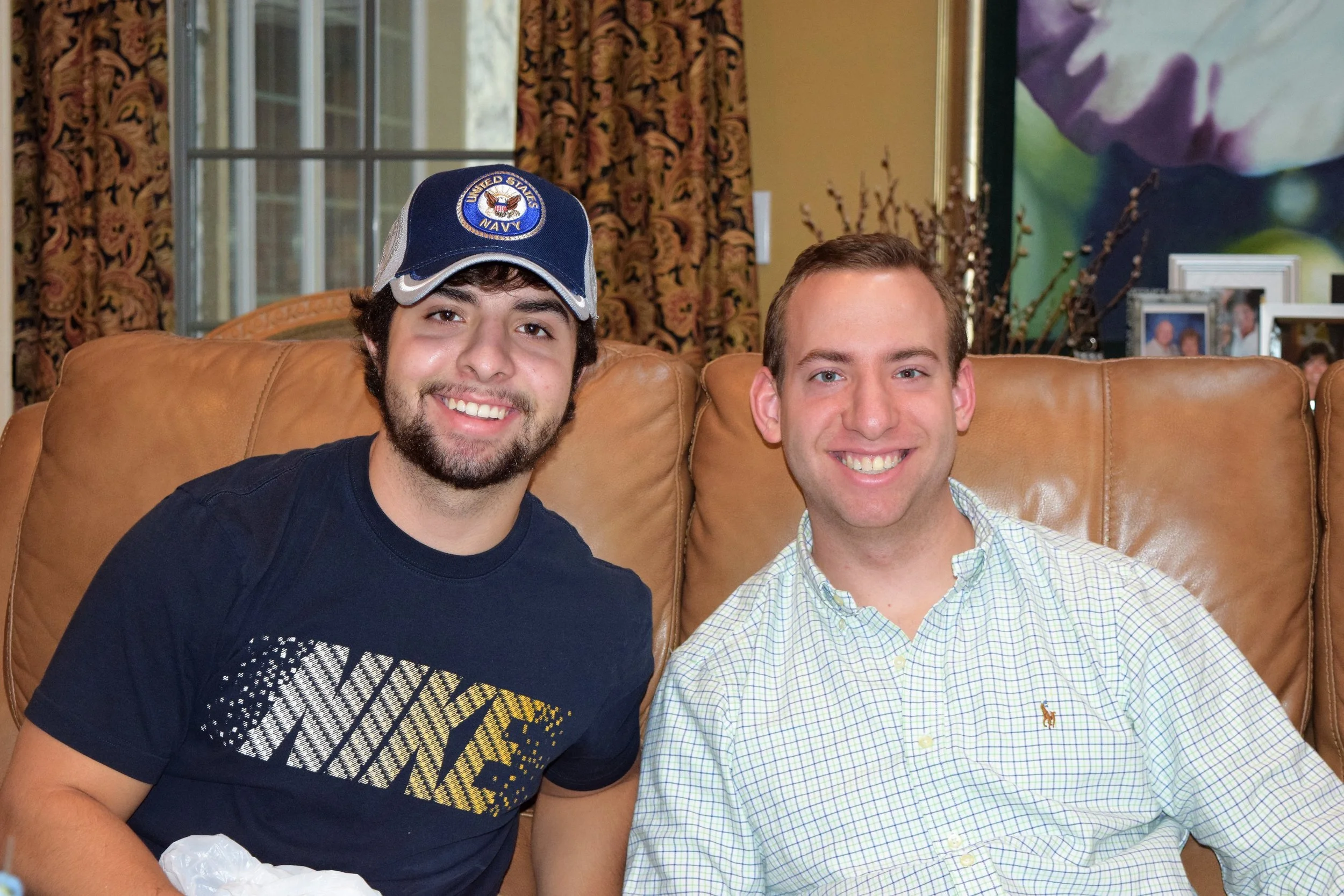 December 24, 2015. Nick and Grant at Christmas Eve party at Grandma and Grandpa Murphy's.
